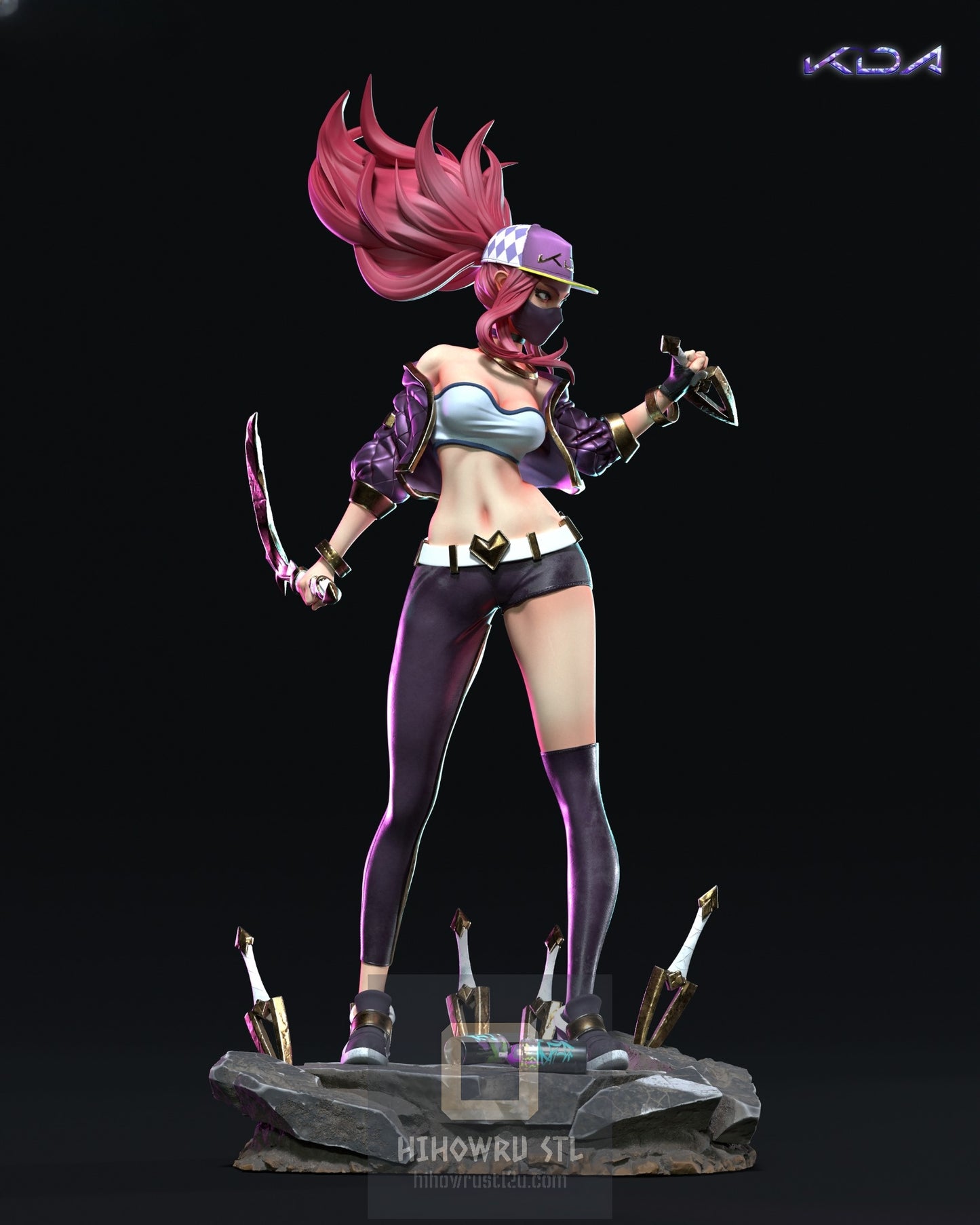 4311 Akali - K/DA  - STL 3D Print Files