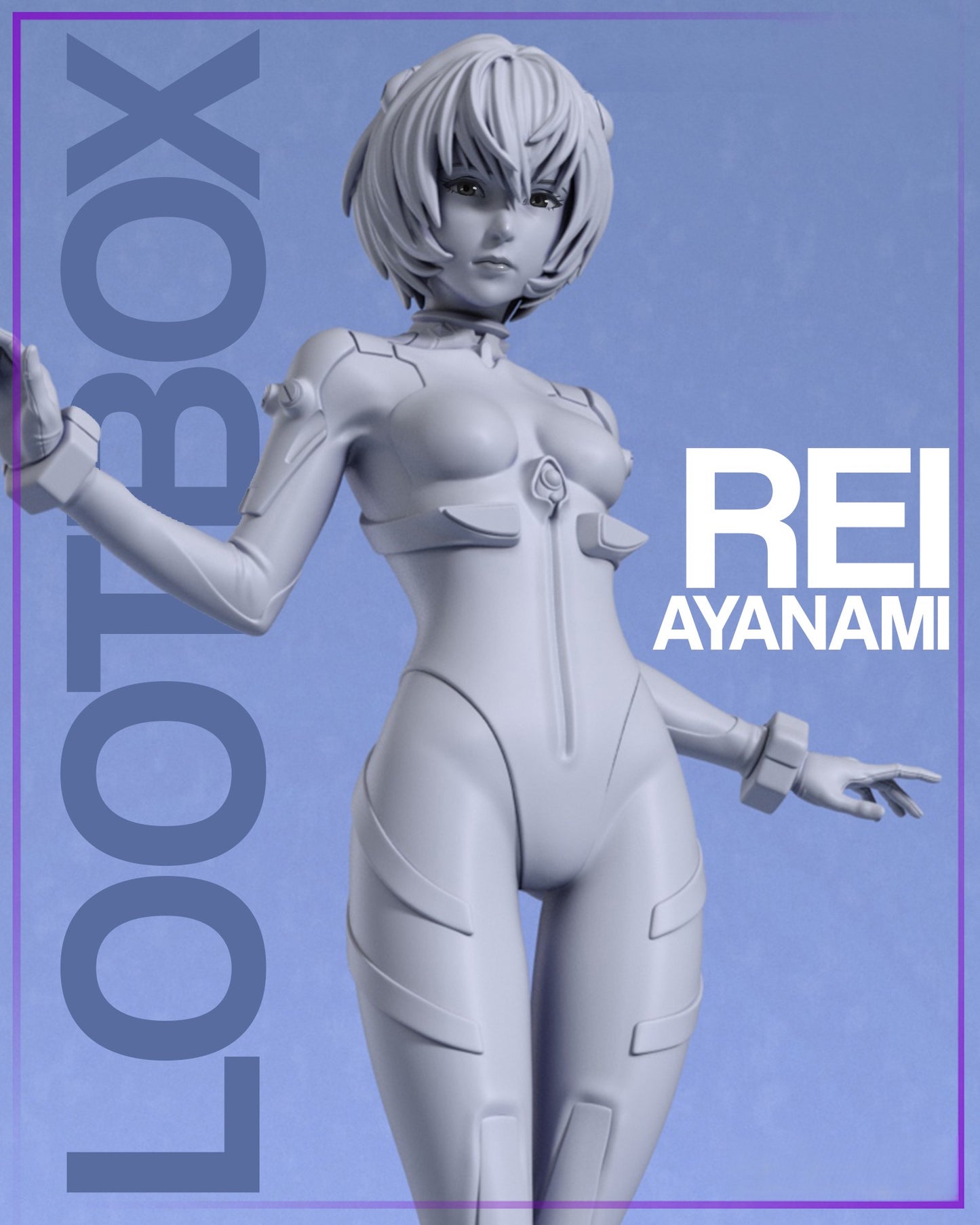 1736 Rei Ayanami - Evangelion - STL 3D Print Files