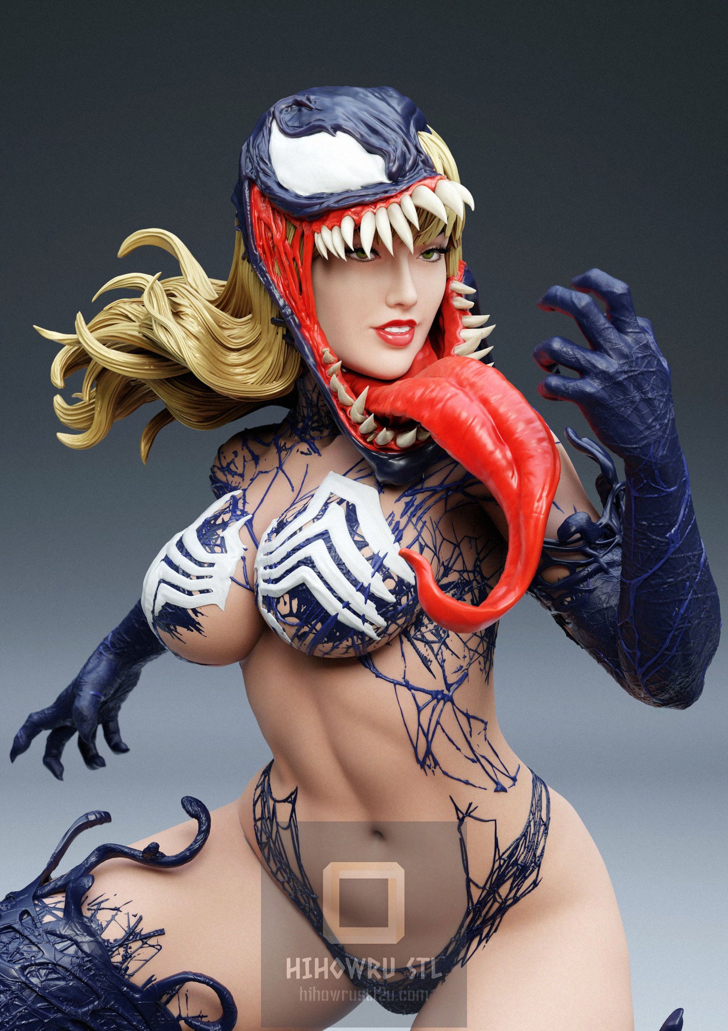 4437 Venomized Mary Jane NSFW - Marvel Comics - STL 3D Print Files