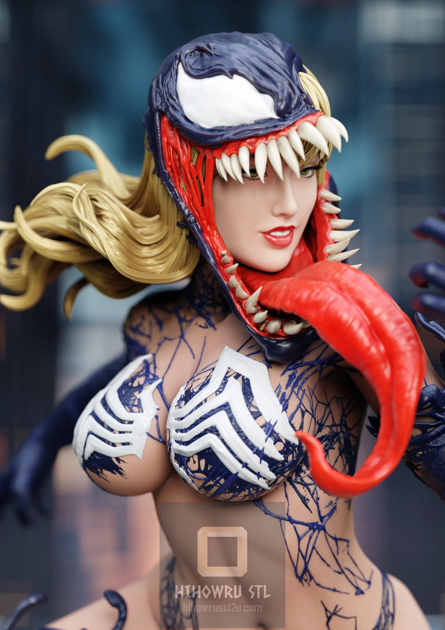 4437 Venomized Mary Jane NSFW - Marvel Comics - STL 3D Print Files