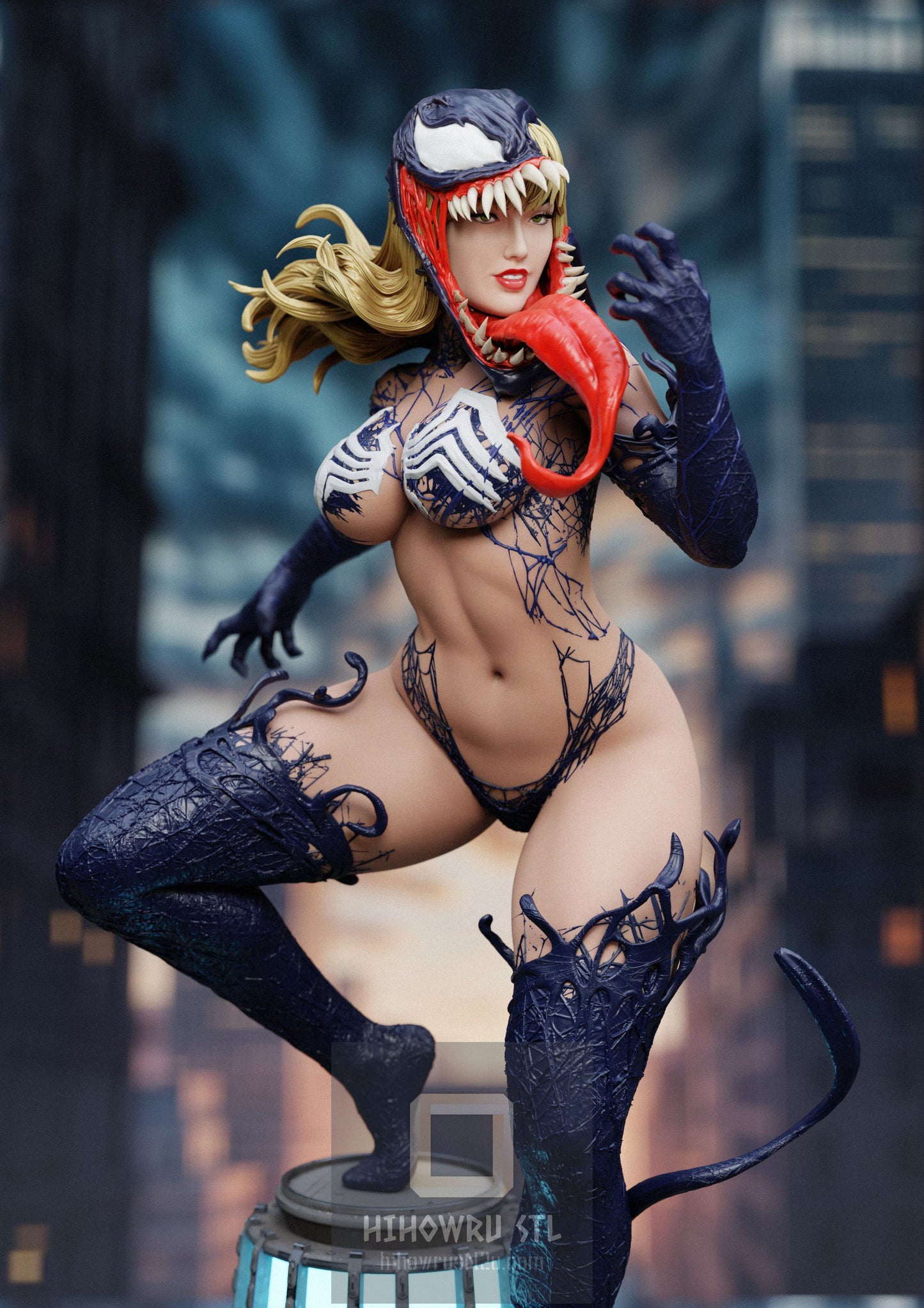 4437 Venomized Mary Jane NSFW - Marvel Comics - STL 3D Print Files