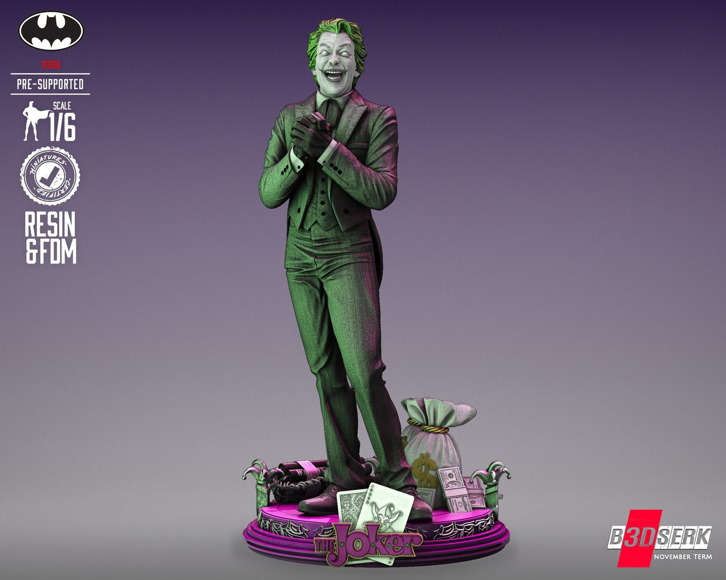 1683 The Joker - Cesar Romero - STL 3D Print Files