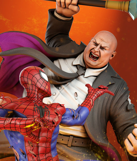 3585 Spider-Man VS The Kingpin - Marvel Comics - STL 3D Print Files