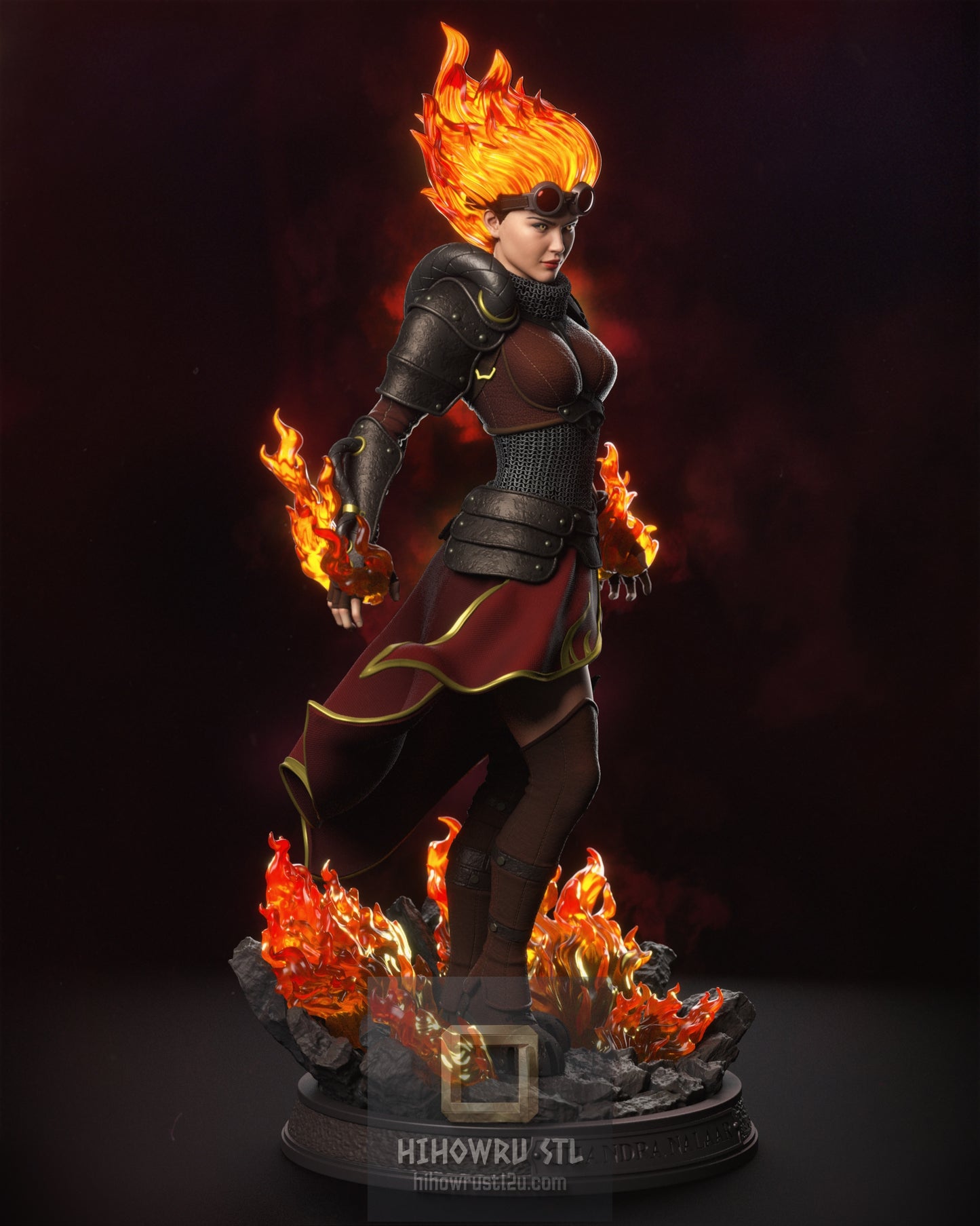 5258 Chandra Nalaar - MTG - STL 3D Print Files