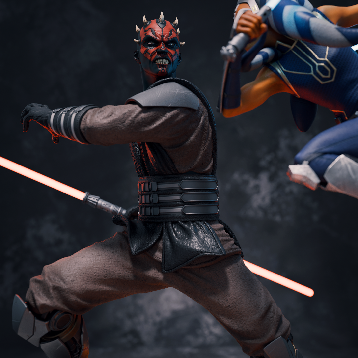 2629 Ahsoka Tano vs Darth Maul - The Clone Wars - STL 3D Print Files