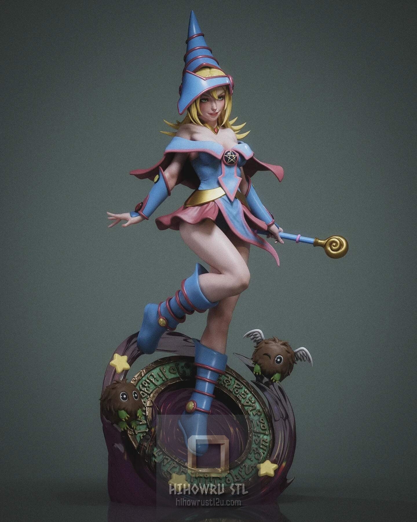 5466 Dark Magician Girl - Yu-Gi-Oh! - STL 3D Print Files