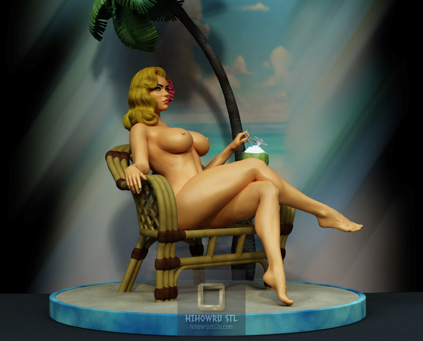 5284 Hawaii Girl NSFW - STL 3D Print Files