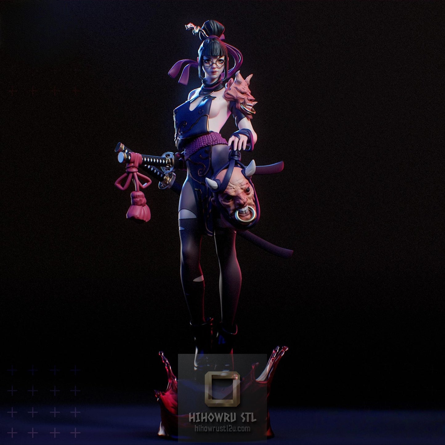 5497 Akari Kurogane NSFW  - STL 3D Print Files