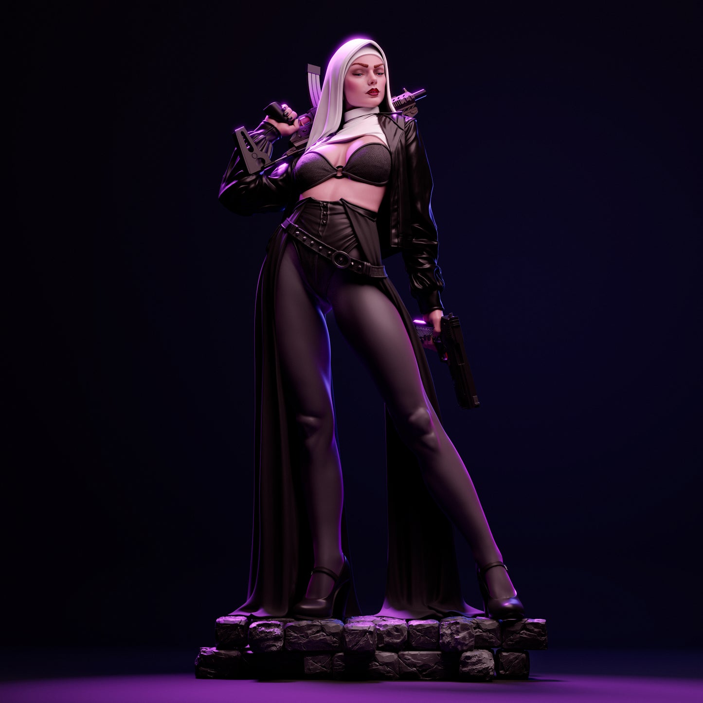 2583 Hunter Nun - STL 3D Print Files