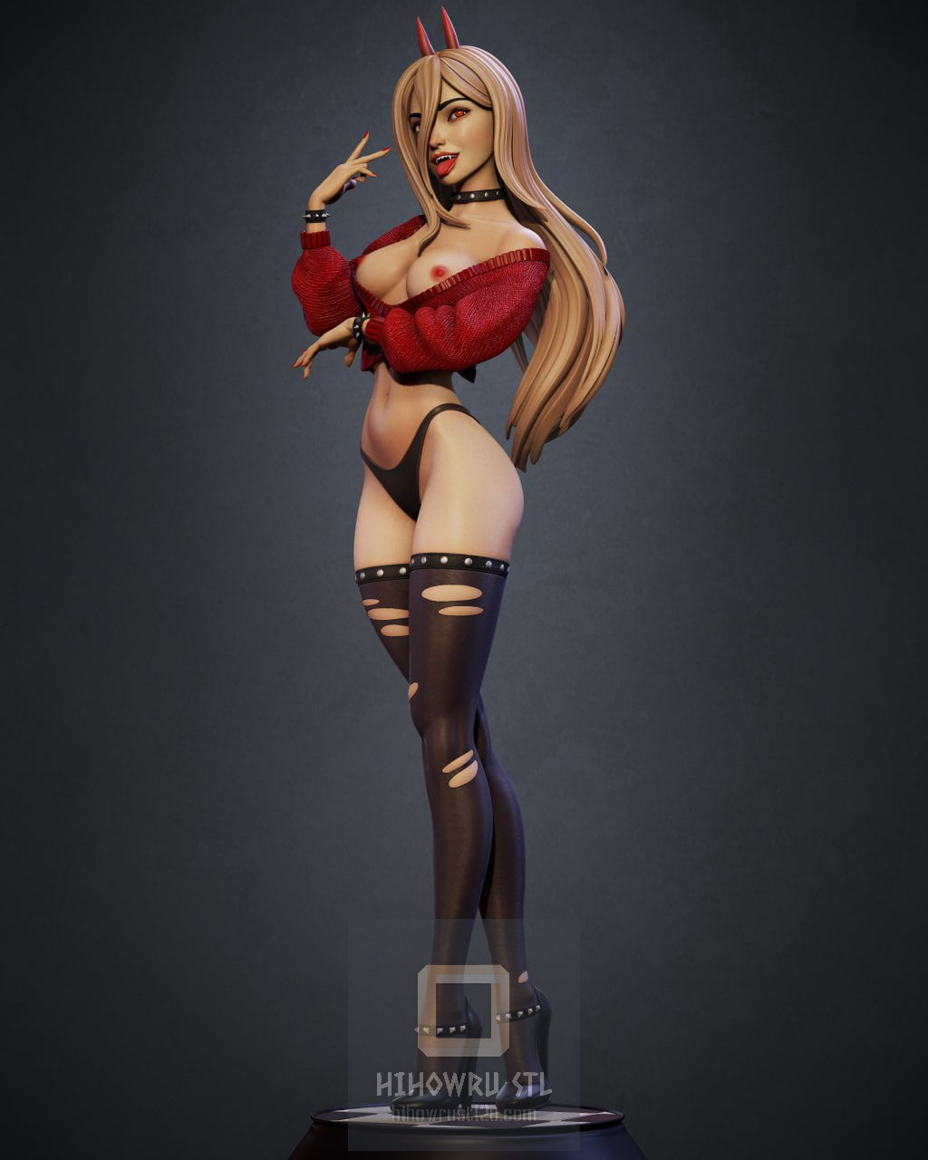 4874 Power NSFW - Chainsaw Man - STL 3D Print Files
