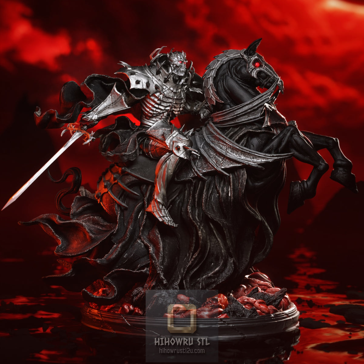 5657 Skull Knight - Berserk - STL 3D Print Files