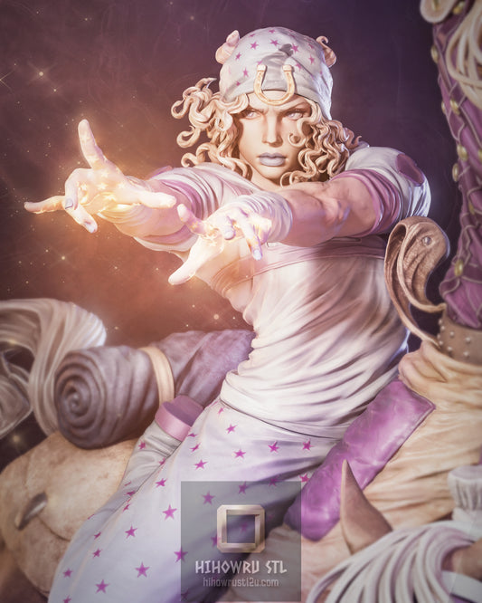 5588 Johnny Joestar and Gyro Zeppeli - JoJo's Bizarre Adventure: Steel Ball - STL 3D Print Files