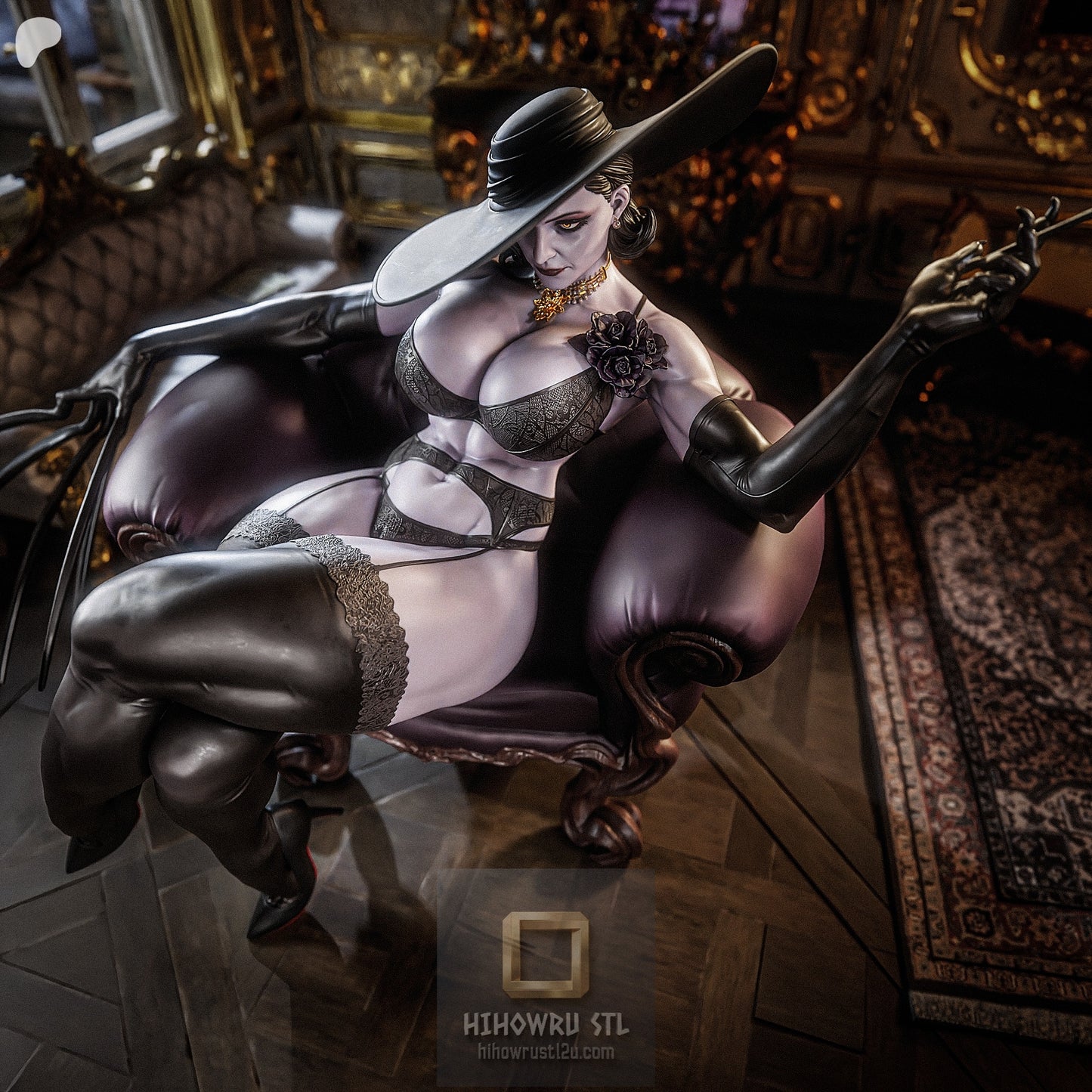 5373 Lady Dimitrescu NSFW - Resident Evil - STL 3D Print Files