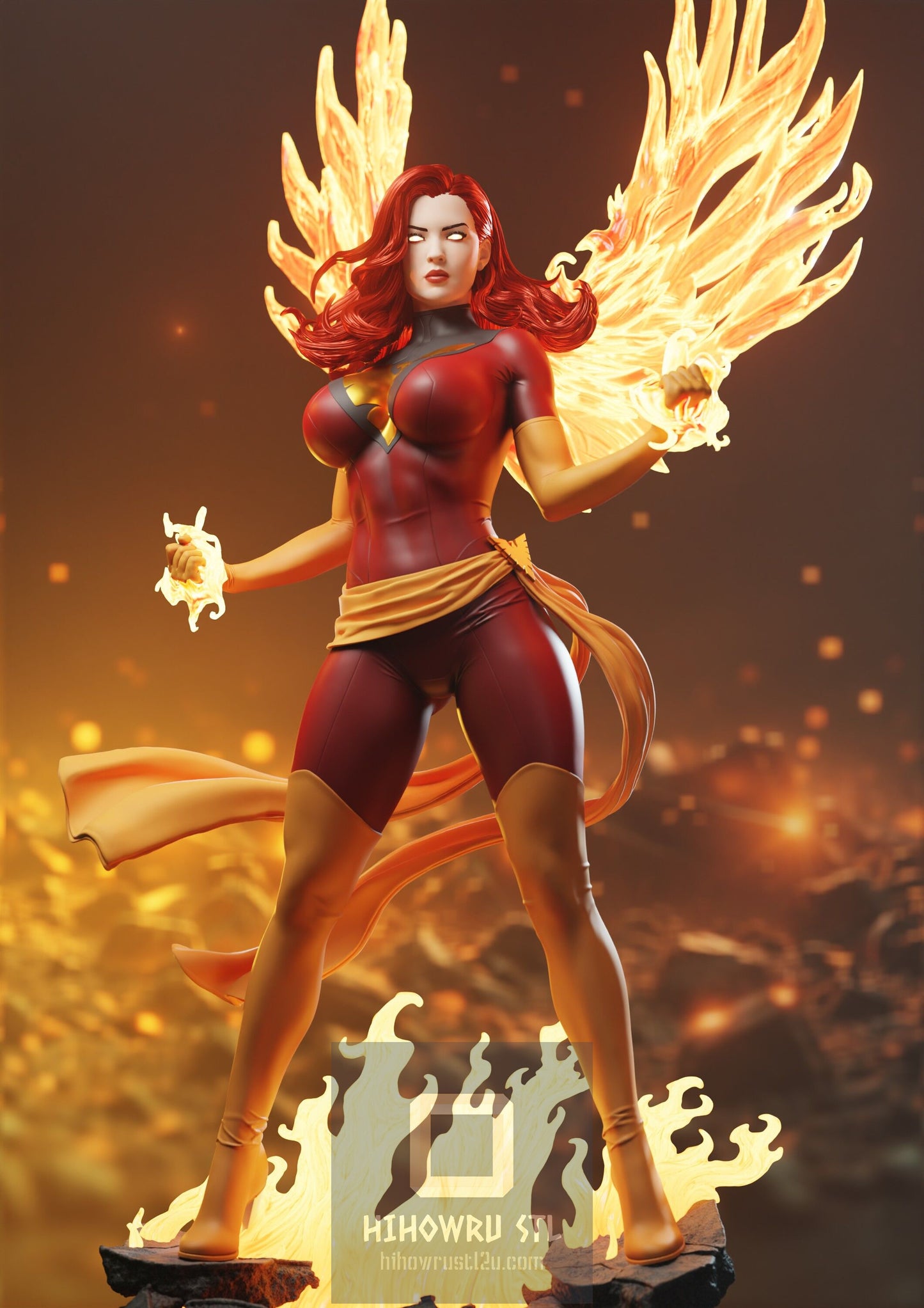 4548 Dark Phoenix - X-MEN - STL 3D Print Files