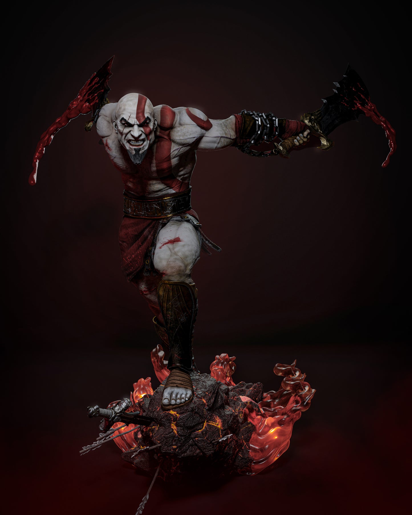 2429 Kratos - God of War - STL 3D Print Files