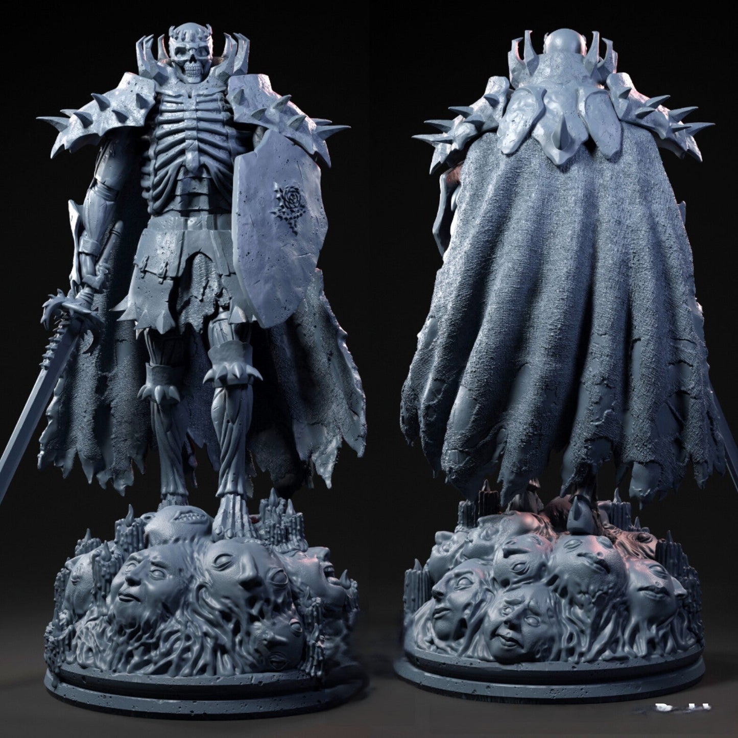 1628 Skull Knight - Berserk - STL 3D Print Files 2