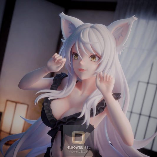 5622 Black Hanekawa - Bakemonogatari - STL 3D Print Files