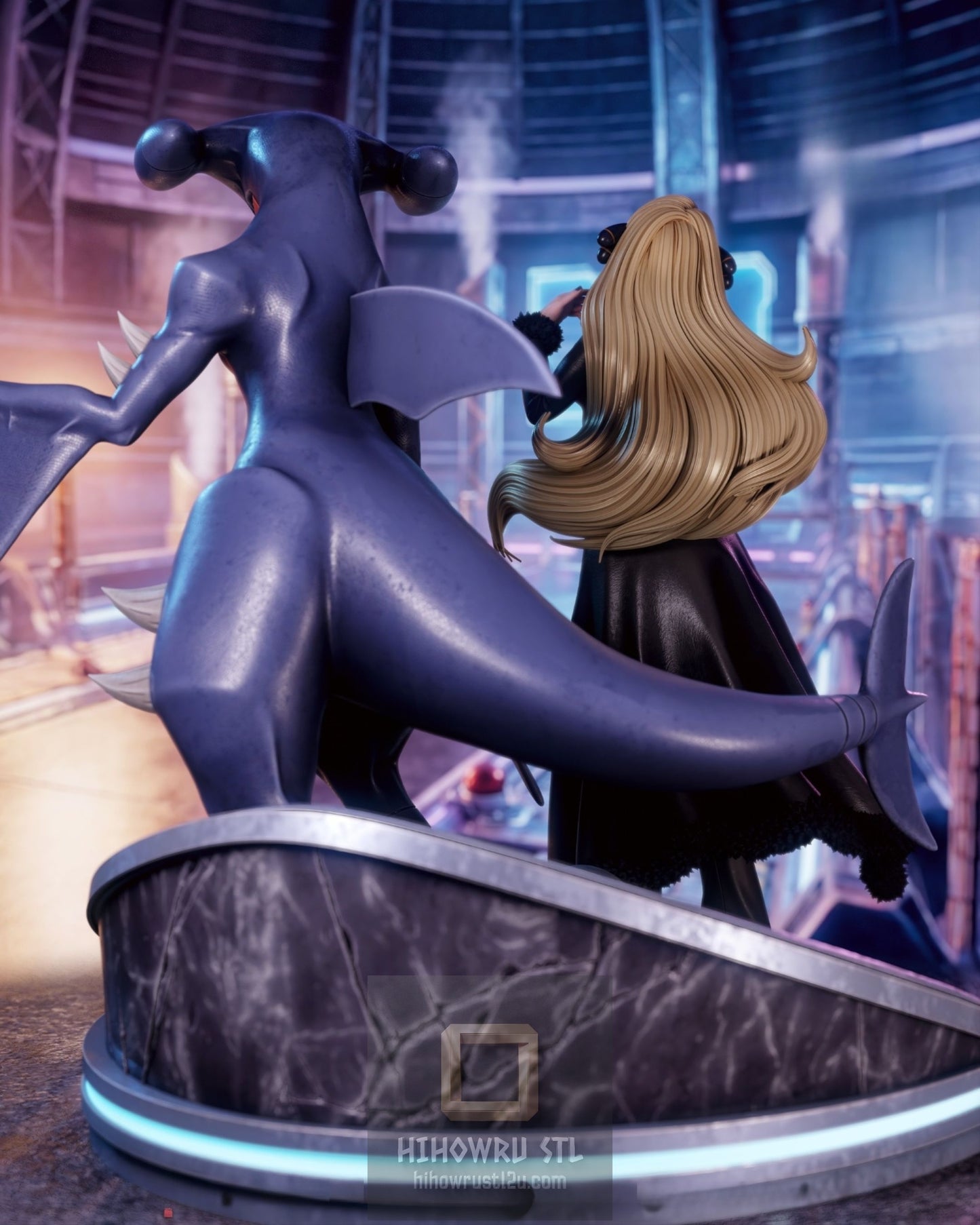 5108 Cynthia NSFW AND Garchomp - Pokemon - STL 3D Print Files