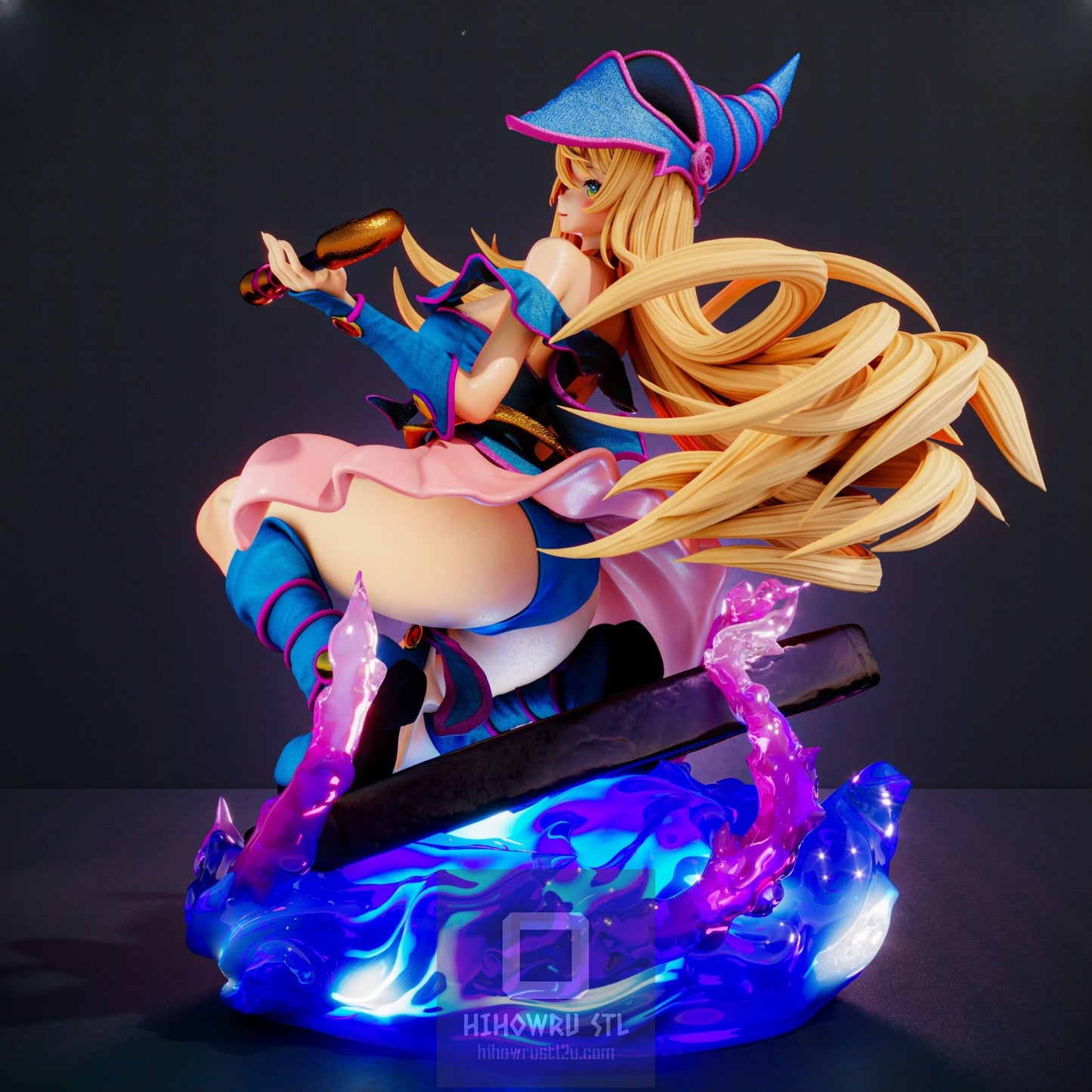4643 Dark Magicial Girl - Yu-Gi-Oh! - STL 3D Print Files