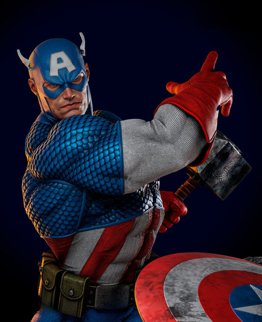 2898 Captain America - Marvel Comics - STL 3D Print Files