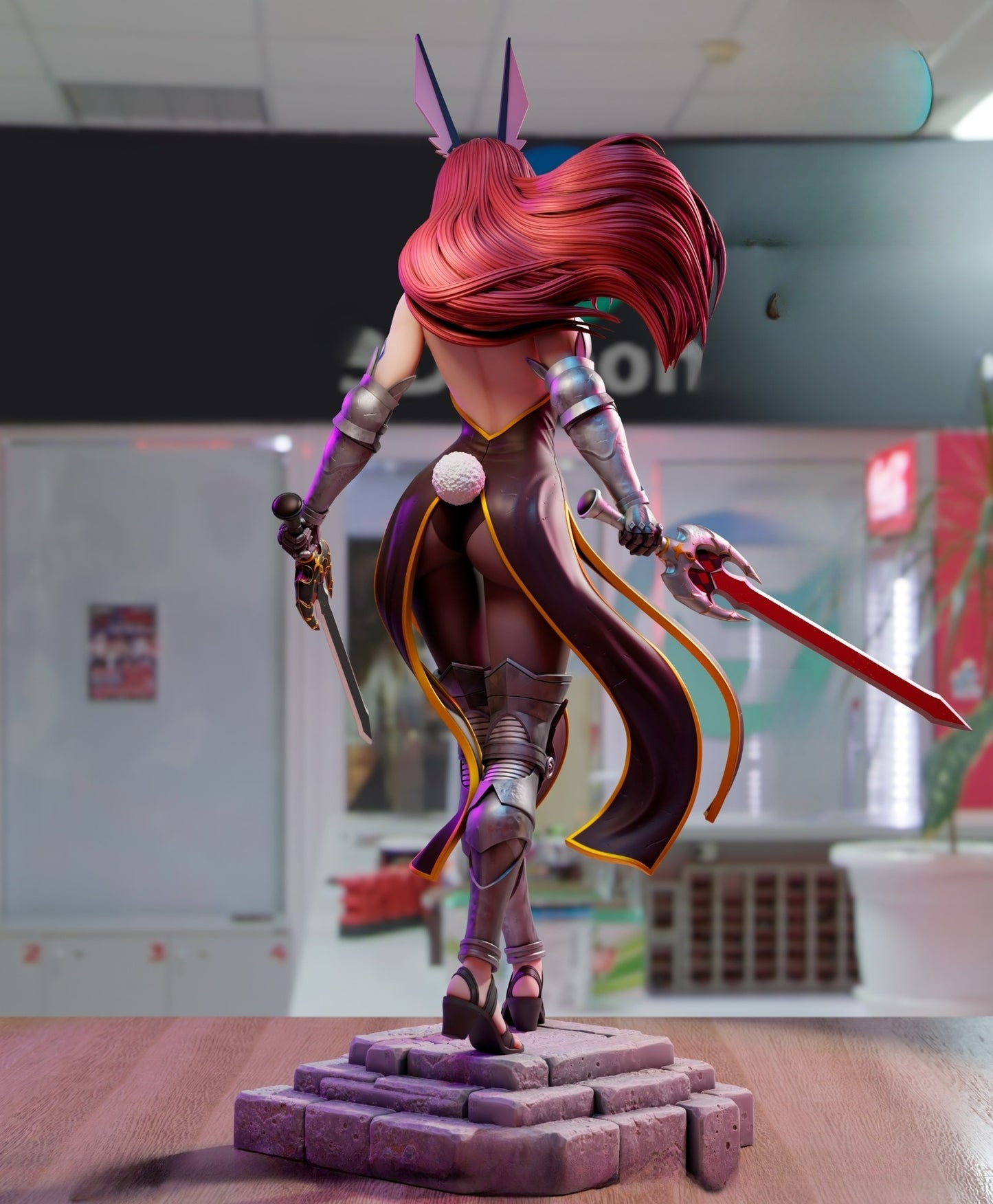 3193 Erza Scarlet - Fairy Tail - STL 3D Print Files