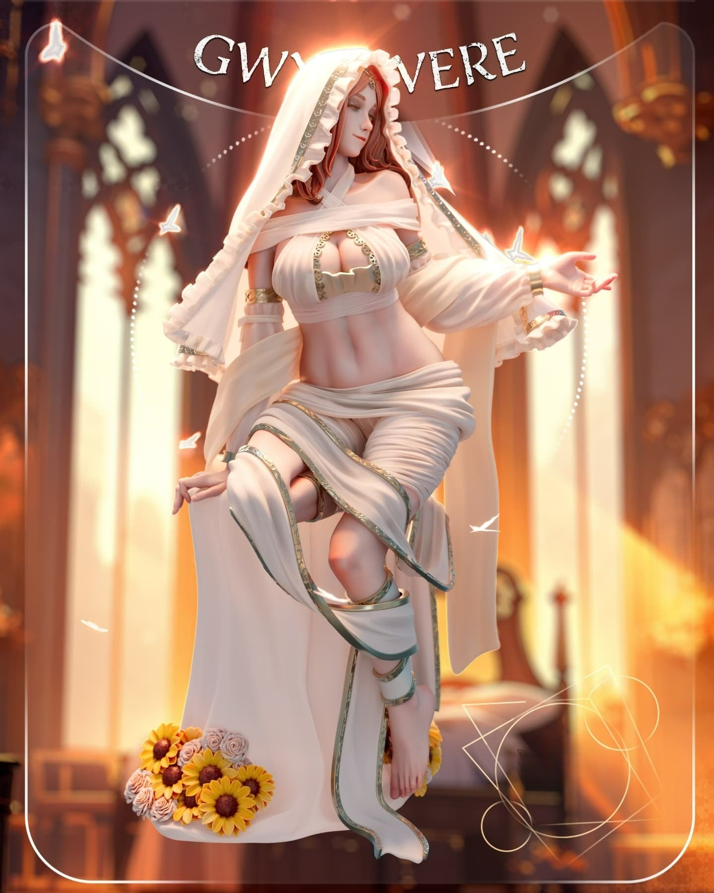 3722 Gwynevere NSFW - Dark Souls - STL 3D Print Files