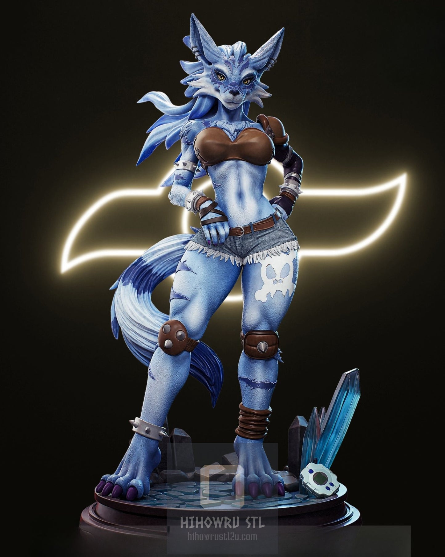 4392 Were Garurumon NSFW - Digimon - STL 3D Print Files