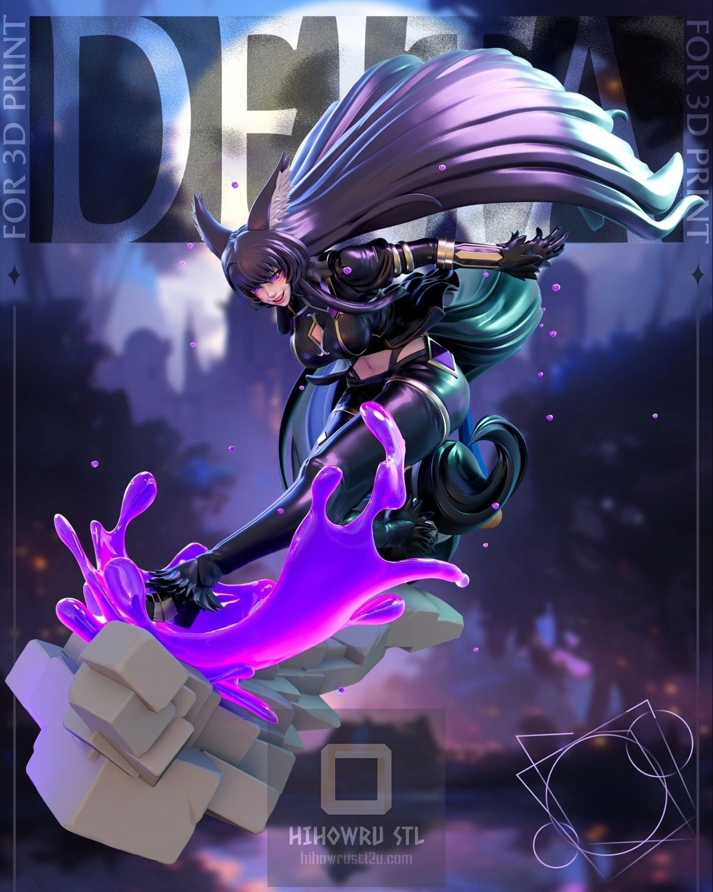 4413 Delta - The Eminence in Shadow - STL 3D Print Files