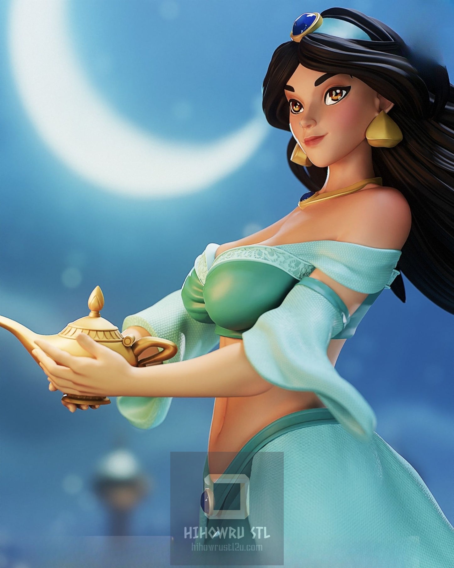 4564 Jasmine NSFW - Aladdin - STL 3D Print Files