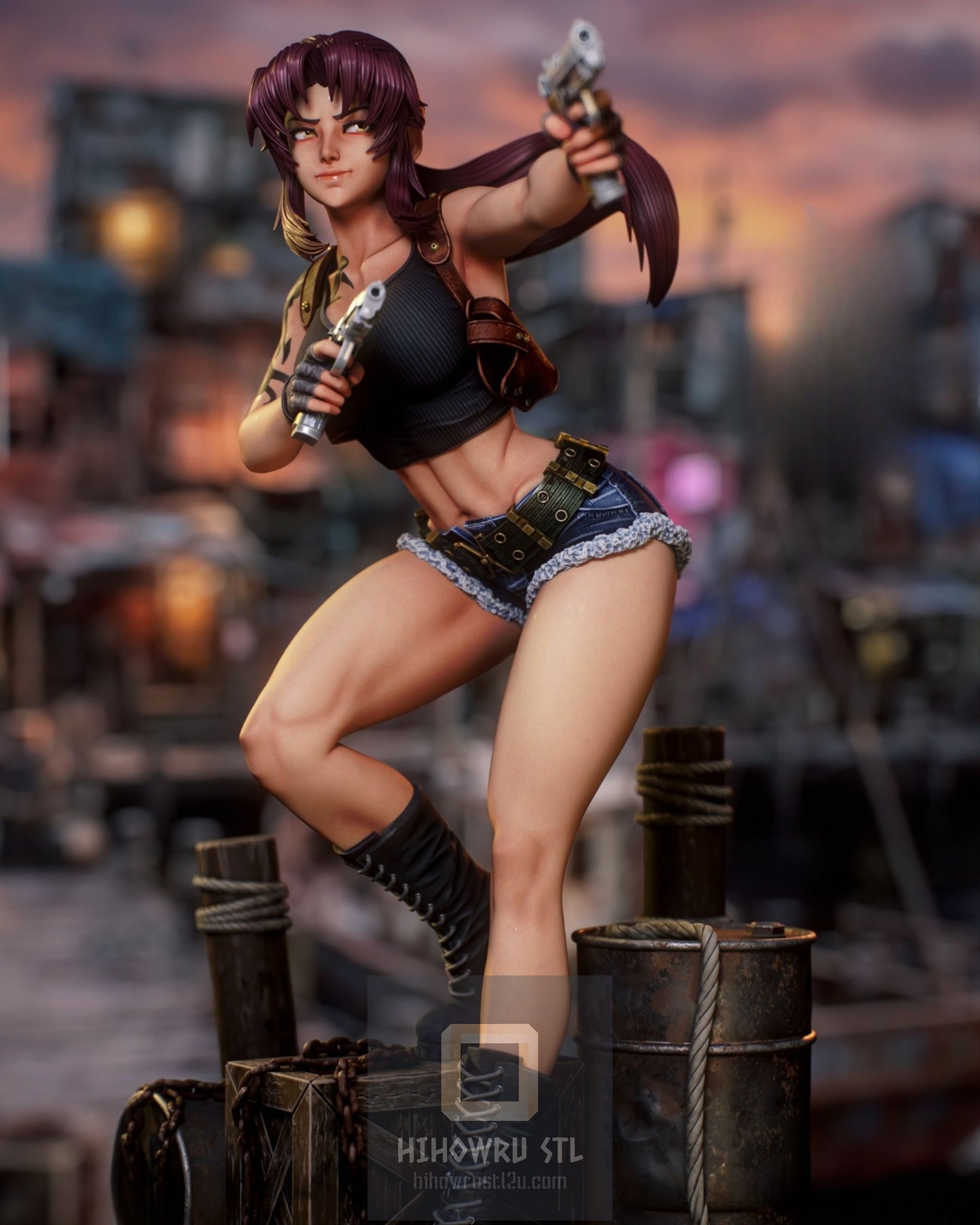 4868 Revy NSFW - Black Lagoon - STL 3D Print Files