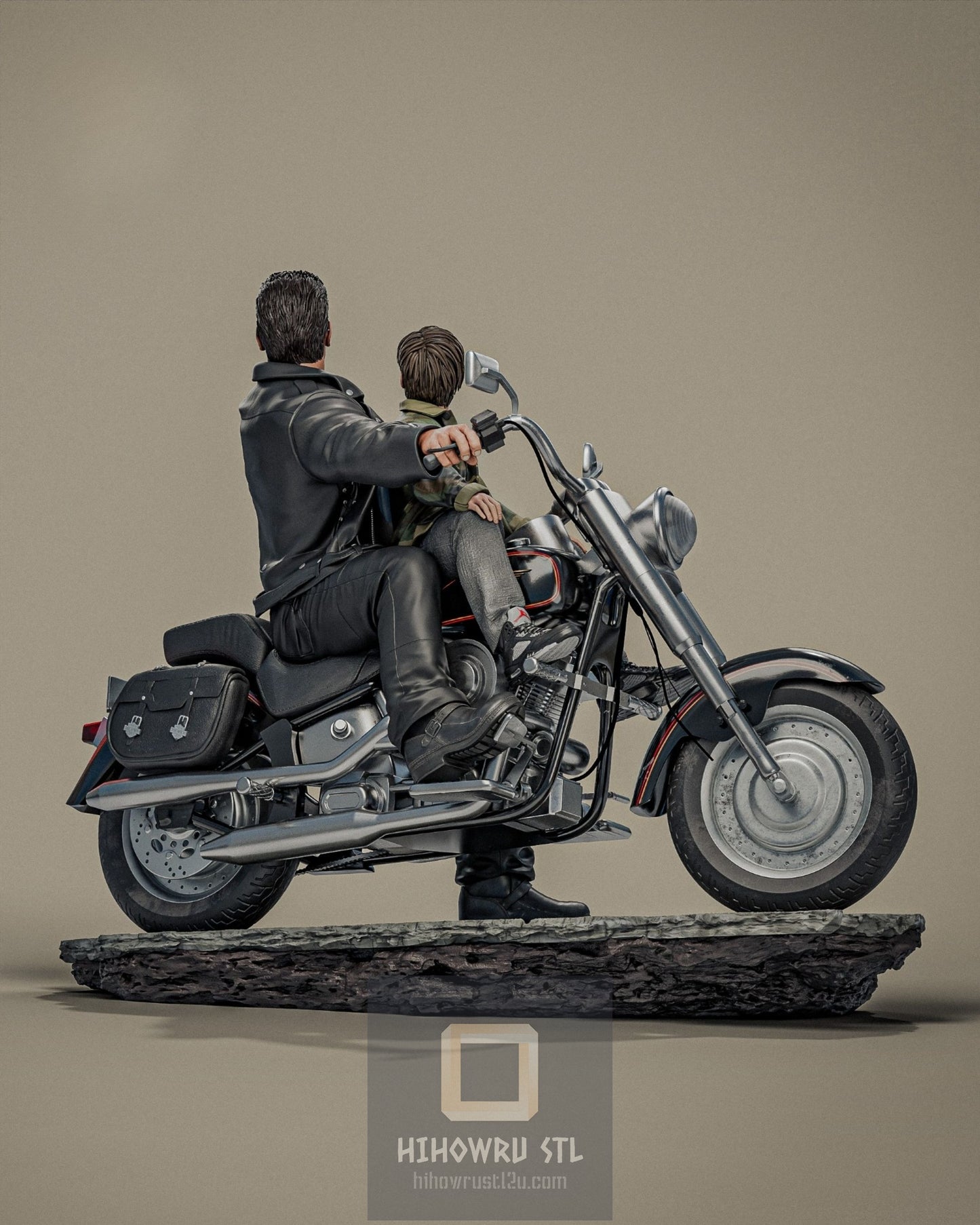 4903 John Conner AND T800 - Terminator 2 - STL 3D Print Files
