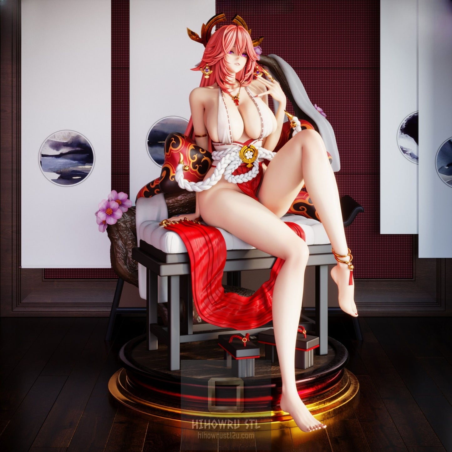 5094 Yae Miko - Genshin Impact - STL 3D Print Files