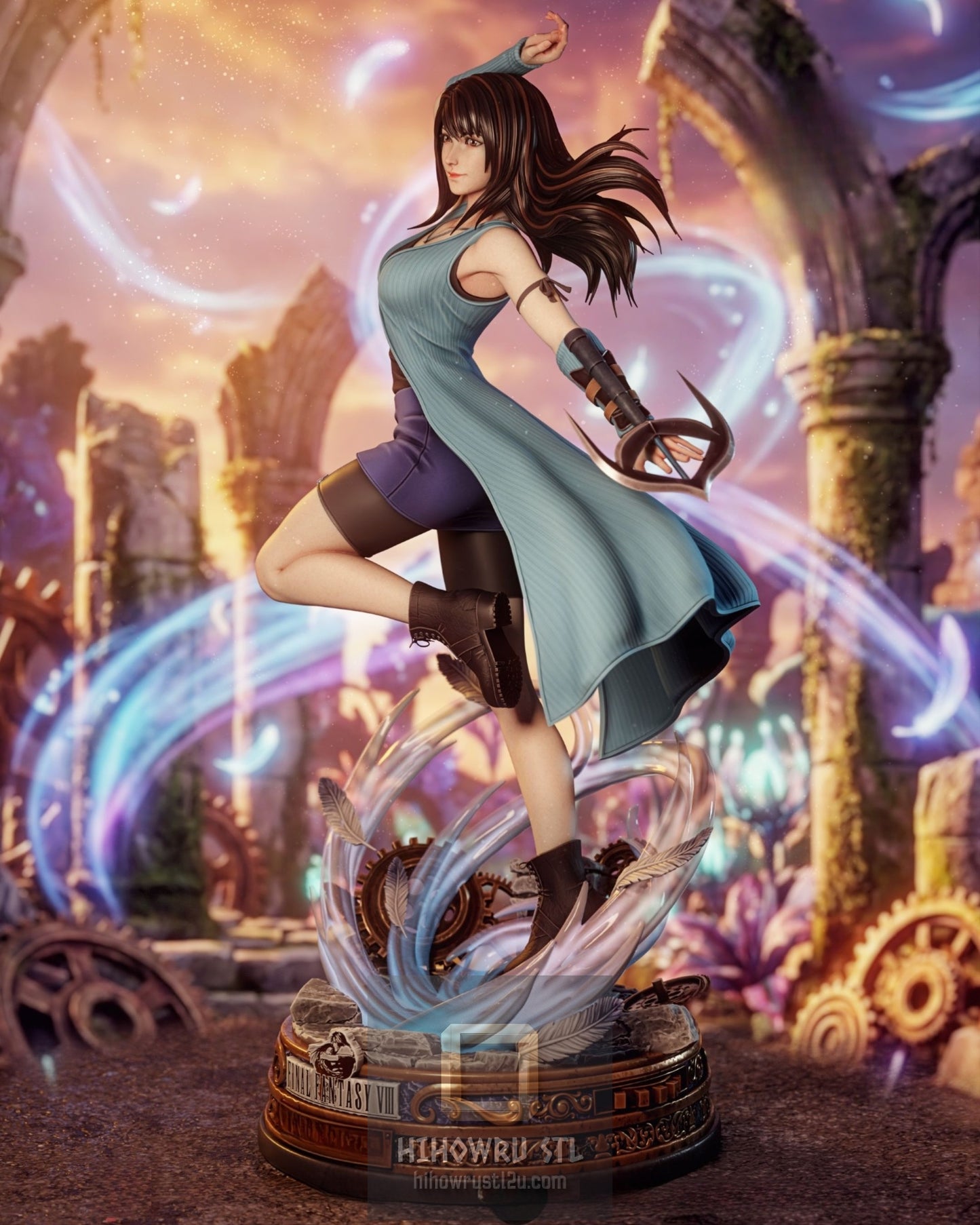 5268 Rinoa Heartilly - Final Fantasy - STL 3D Print Files