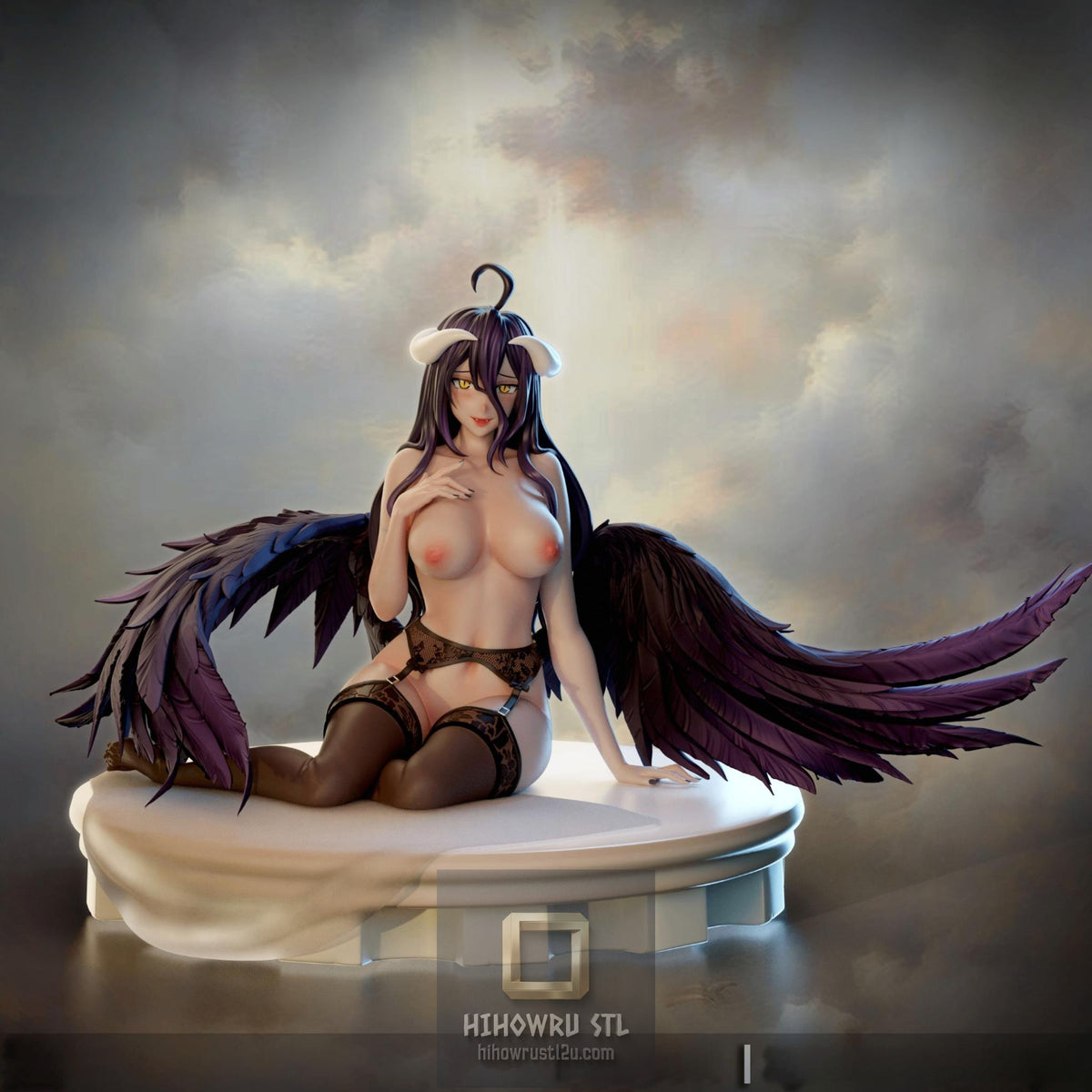 5634 Albedo And Shalltear Bloodfallen NSFW - Overlord - STL 3D Print Files
