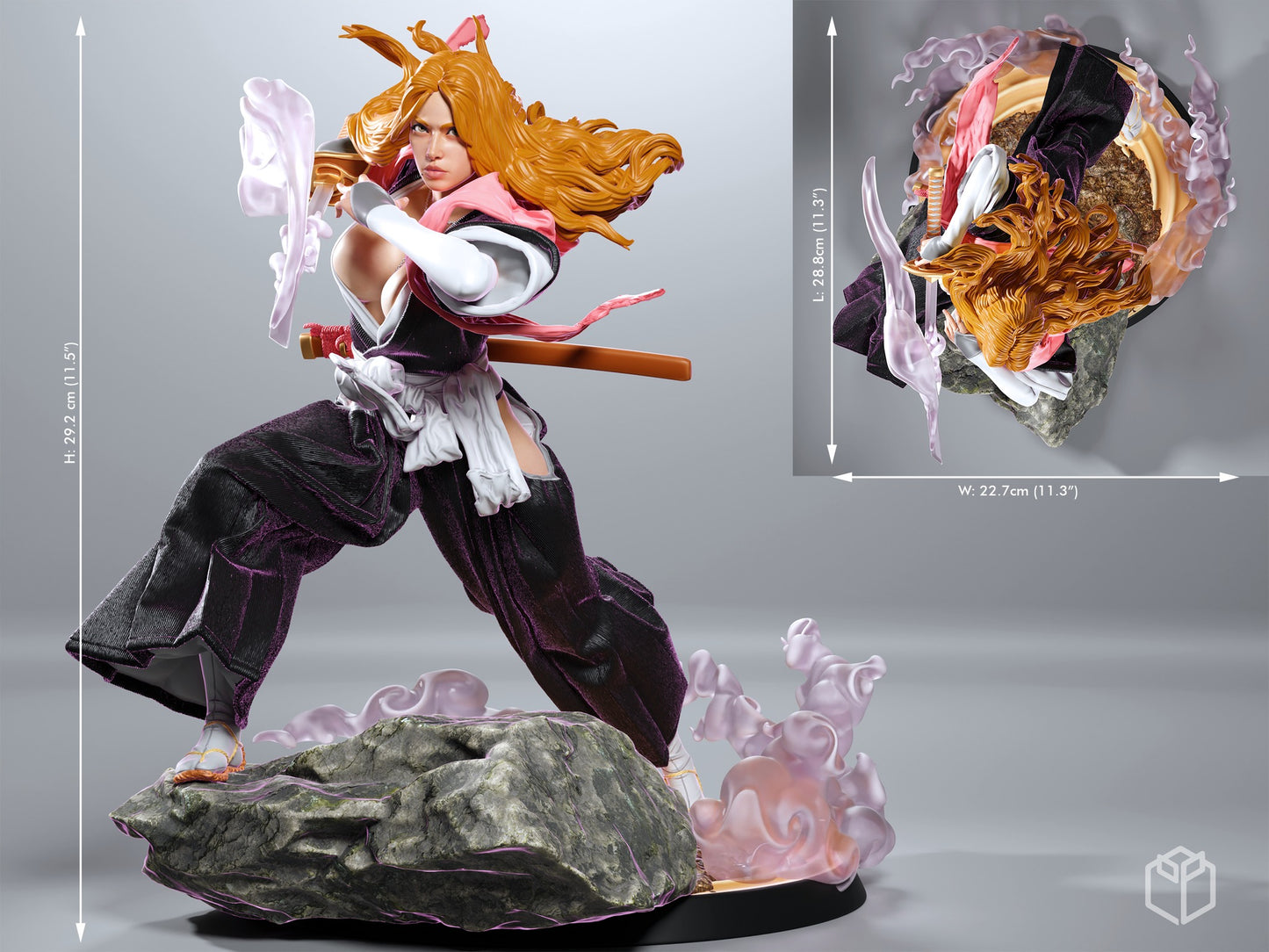 1747 Rangiku Matsumoto - Bleach - STL 3D Print Files