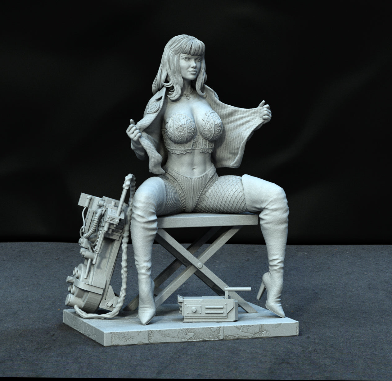 2160 Ghostbusters NSFW Pin Up - STL 3D Print Files