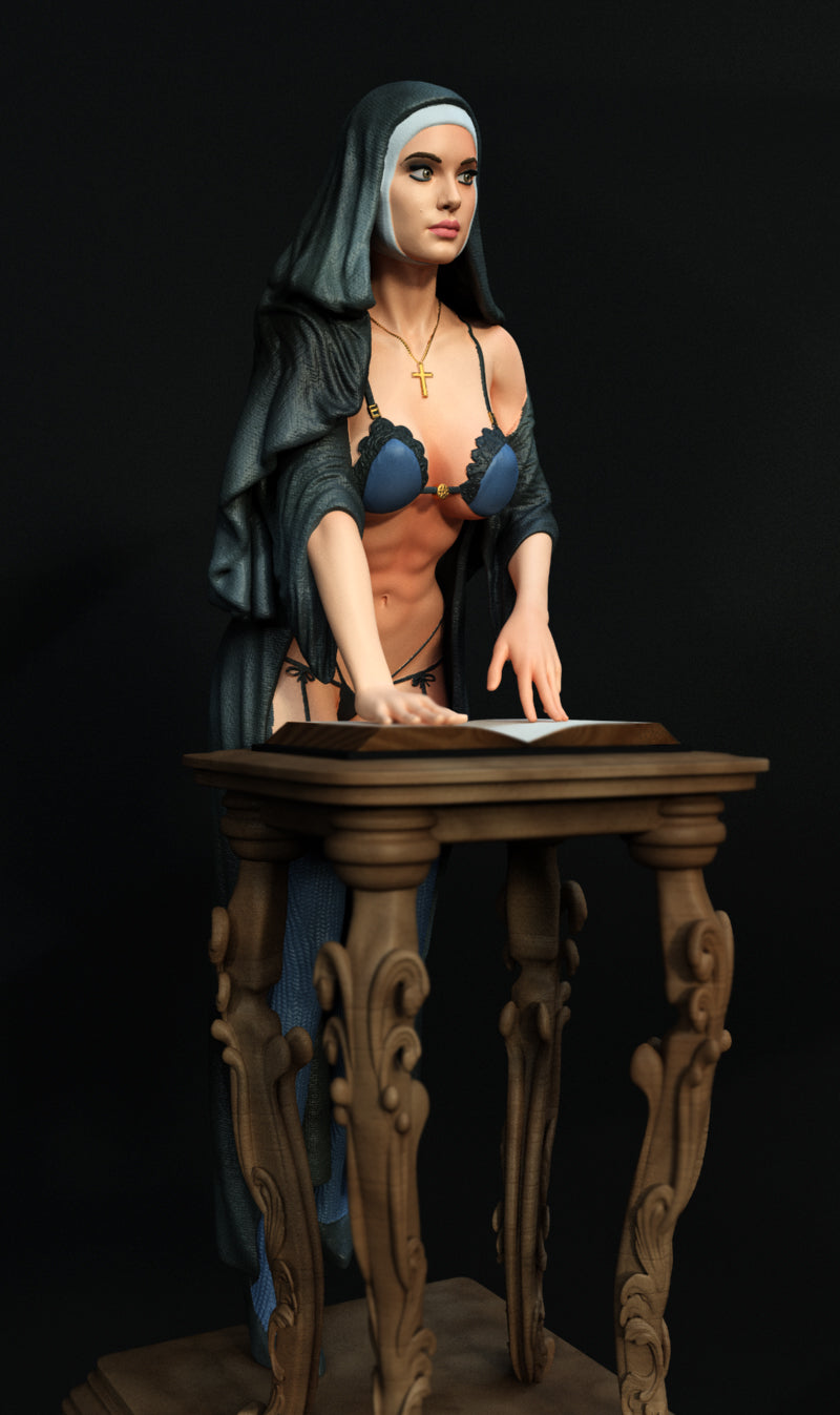 2065 Sexy Nun NSFW - STL 3D Print Files