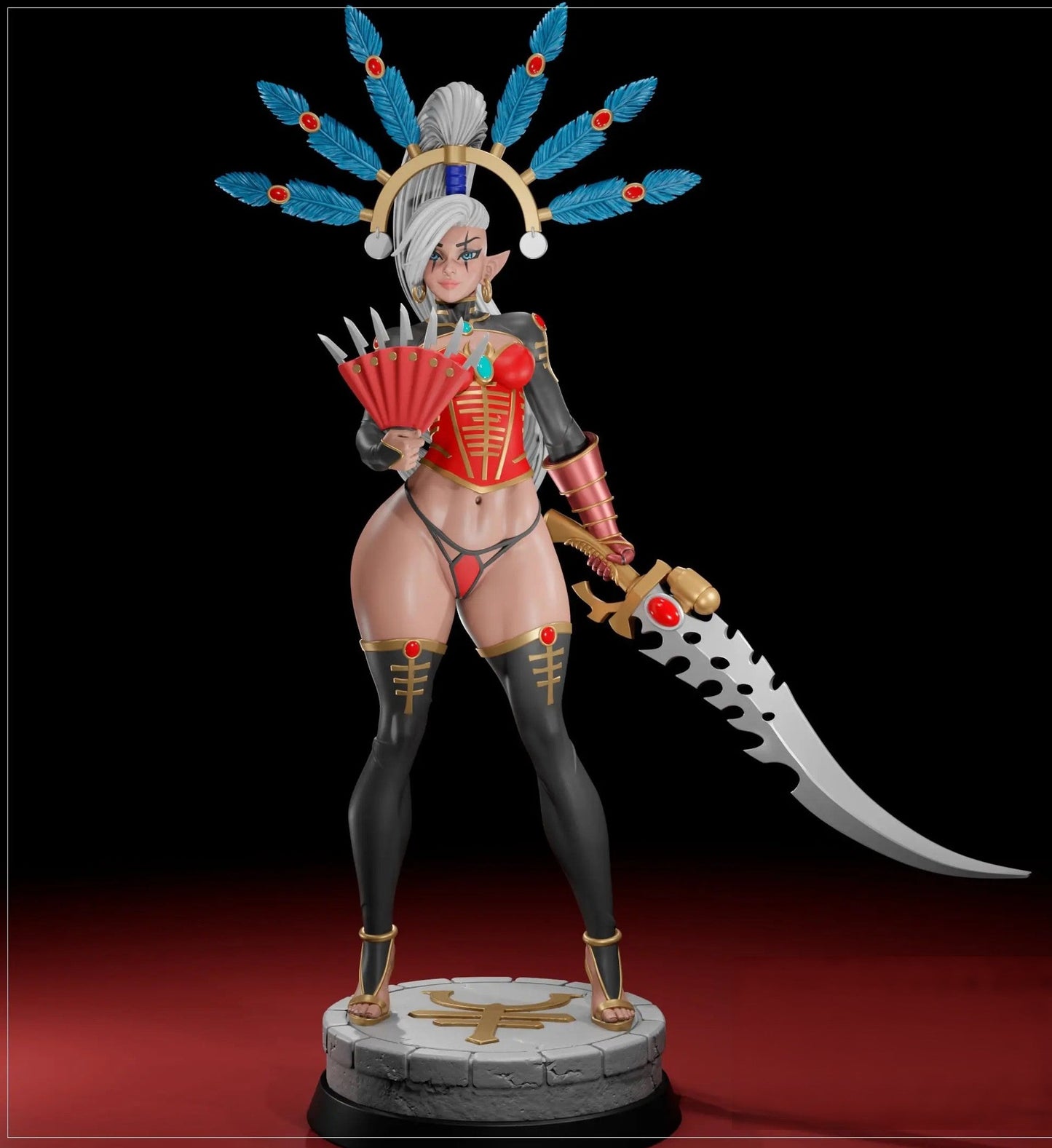 1860 Yvraine NSFW - Warhammer 40k - STL 3D Print Files