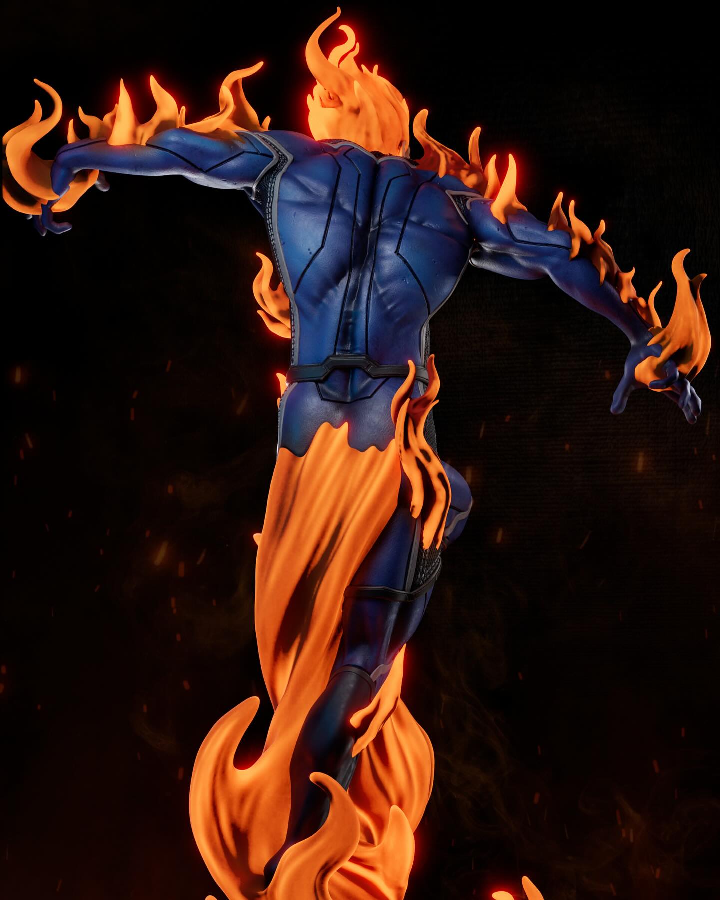 2374 Human Torch - Fantastic Four - STL 3D Print Files