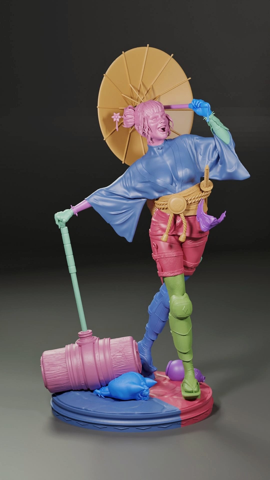 3328 Harley Quinn Geisha - DC Comics - STL 3D Print Files