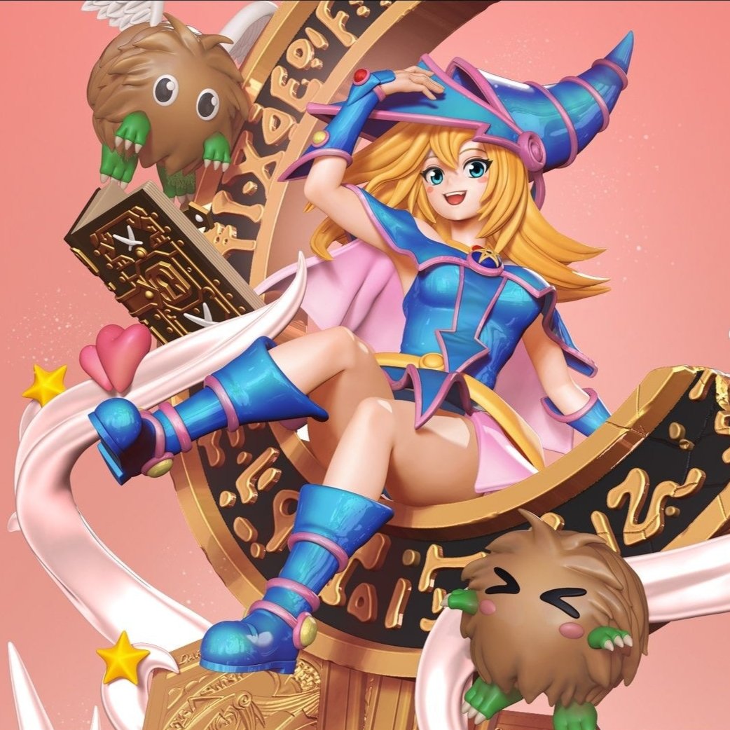 3179 Dark Magician Girl - Yu-Gi-Oh! - STL 3D Print Files