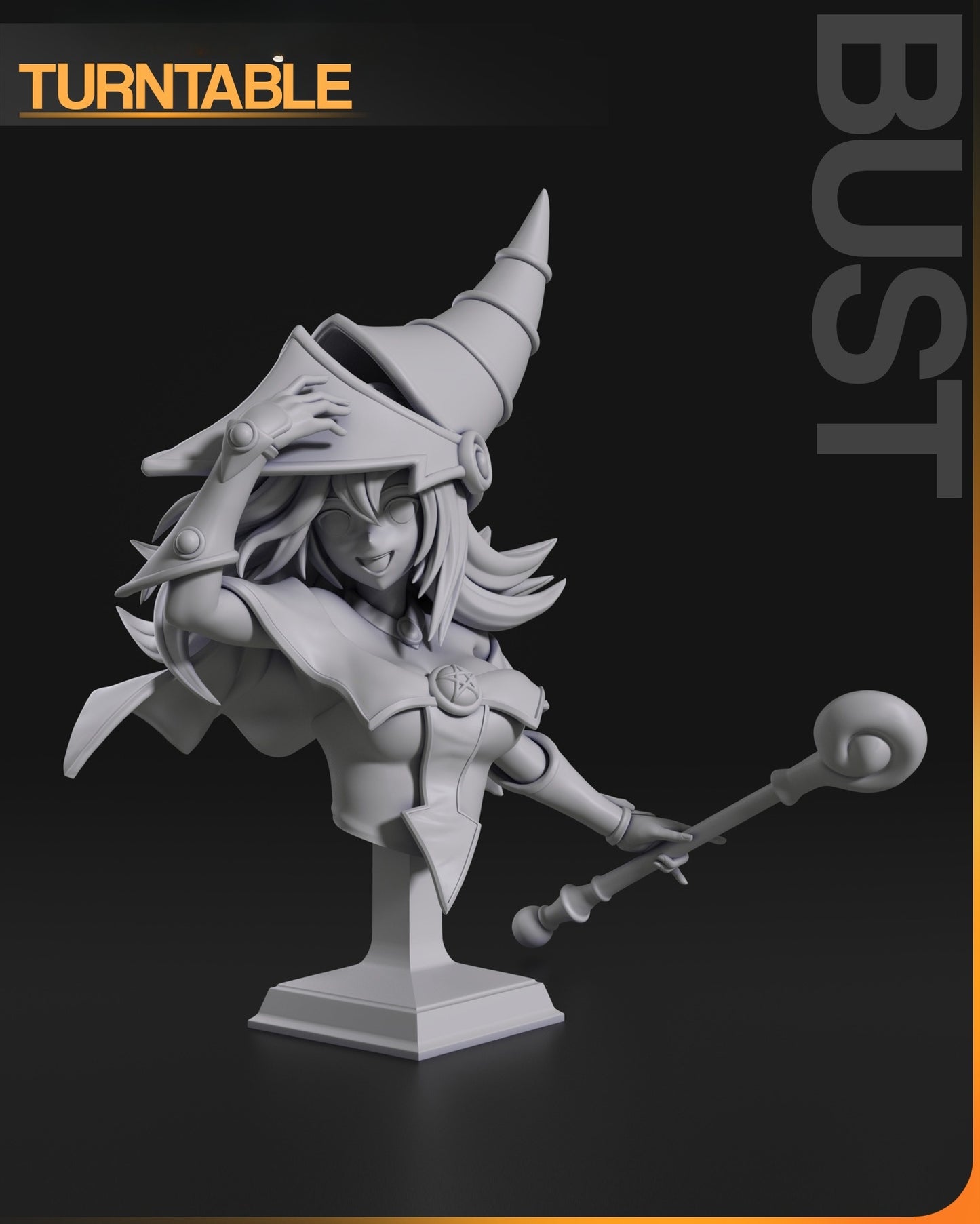 3179 Dark Magician Girl - Yu-Gi-Oh! - STL 3D Print Files