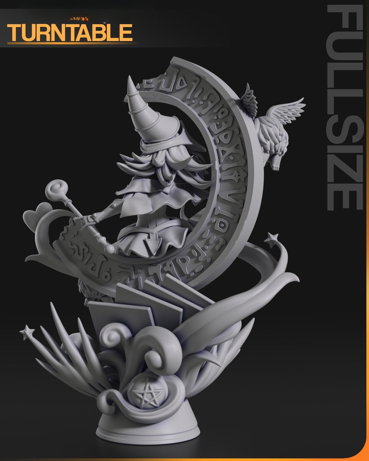 3179 Dark Magician Girl - Yu-Gi-Oh! - STL 3D Print Files