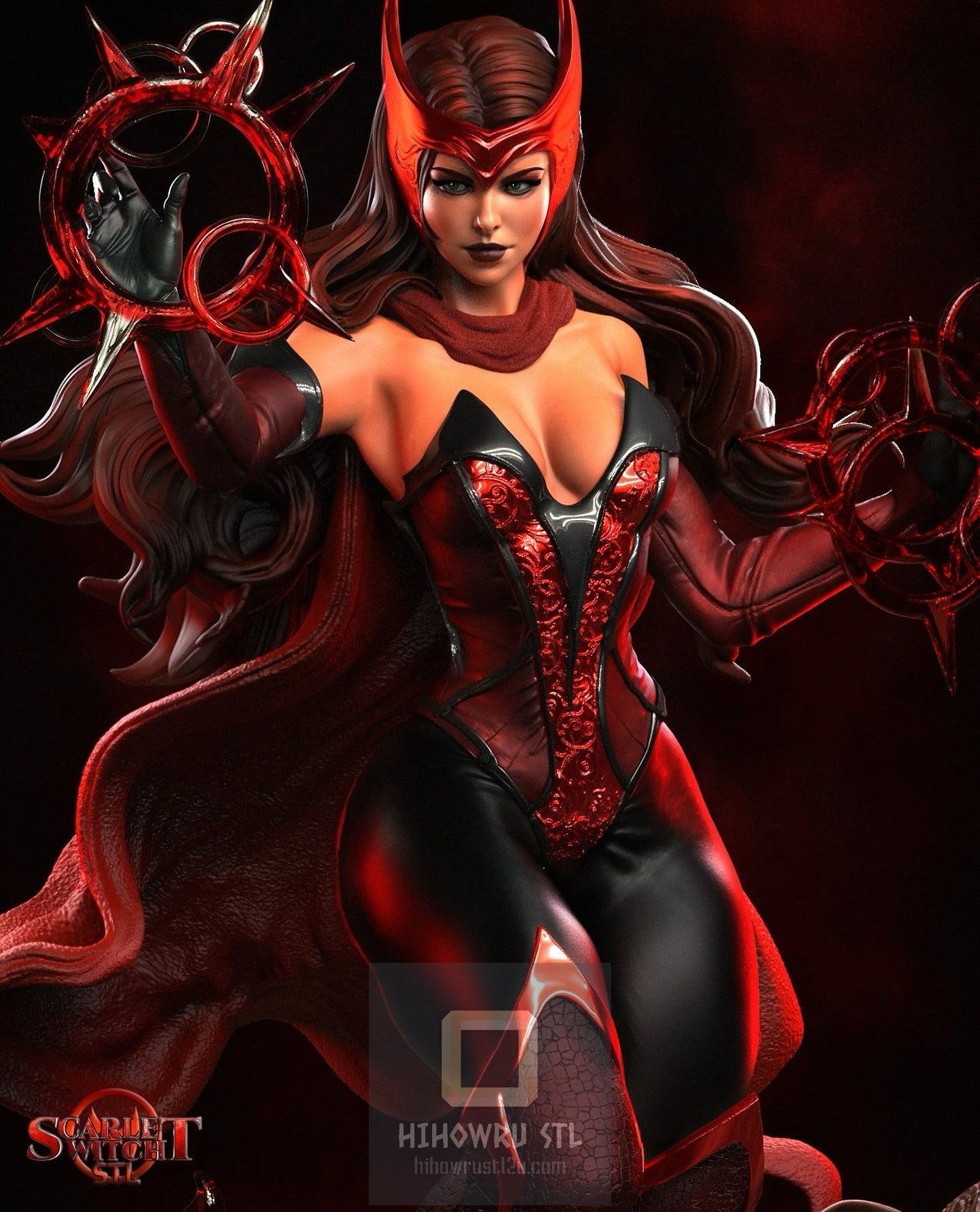 4822 Scarlet Witch - Wanda Maximoff - STL 3D Print Files