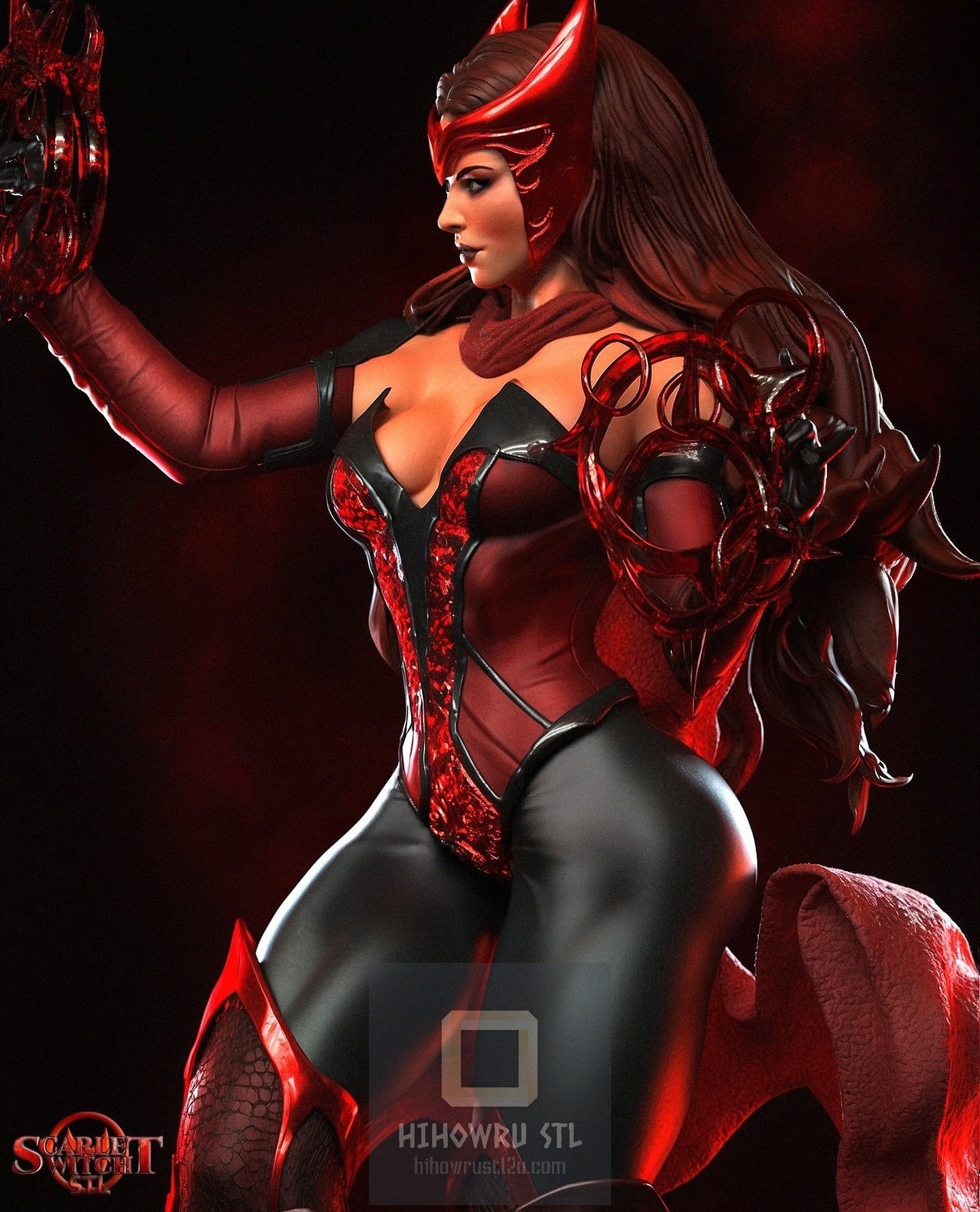 4822 Scarlet Witch - Wanda Maximoff - STL 3D Print Files