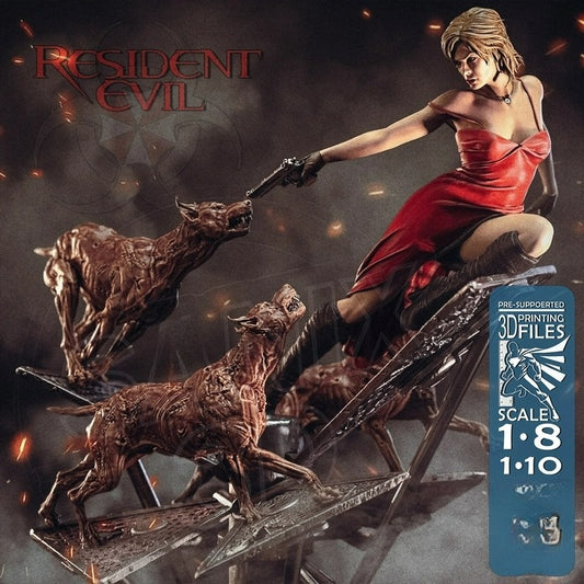 3657 Alice Diorama - Resident Evil - STL 3D Print Files