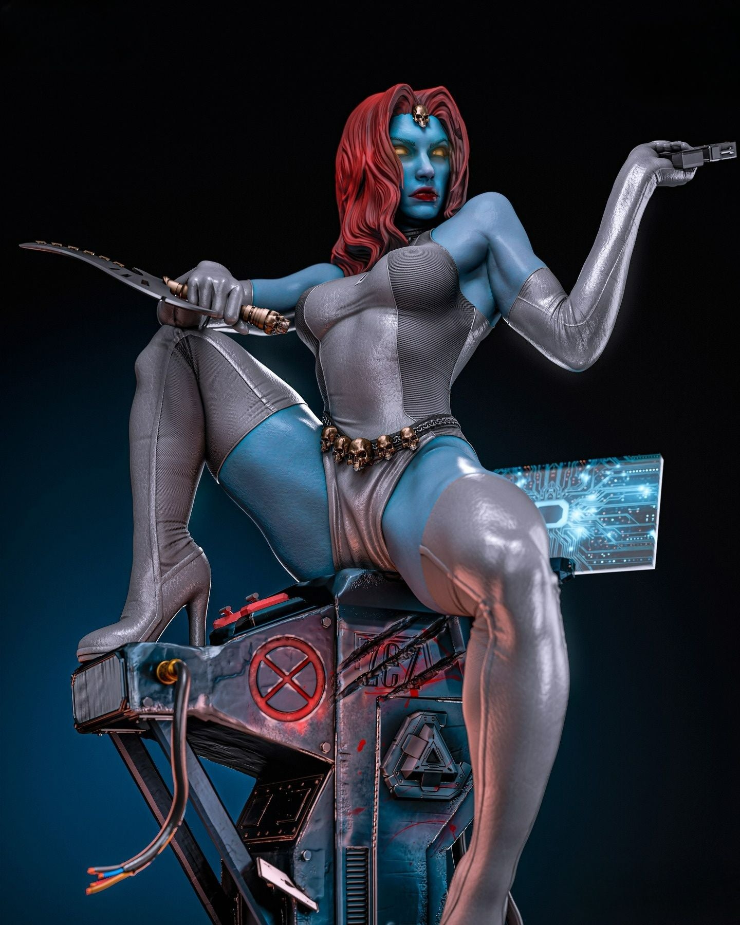 3743 Mystique - X-Men - STL 3D Print Files