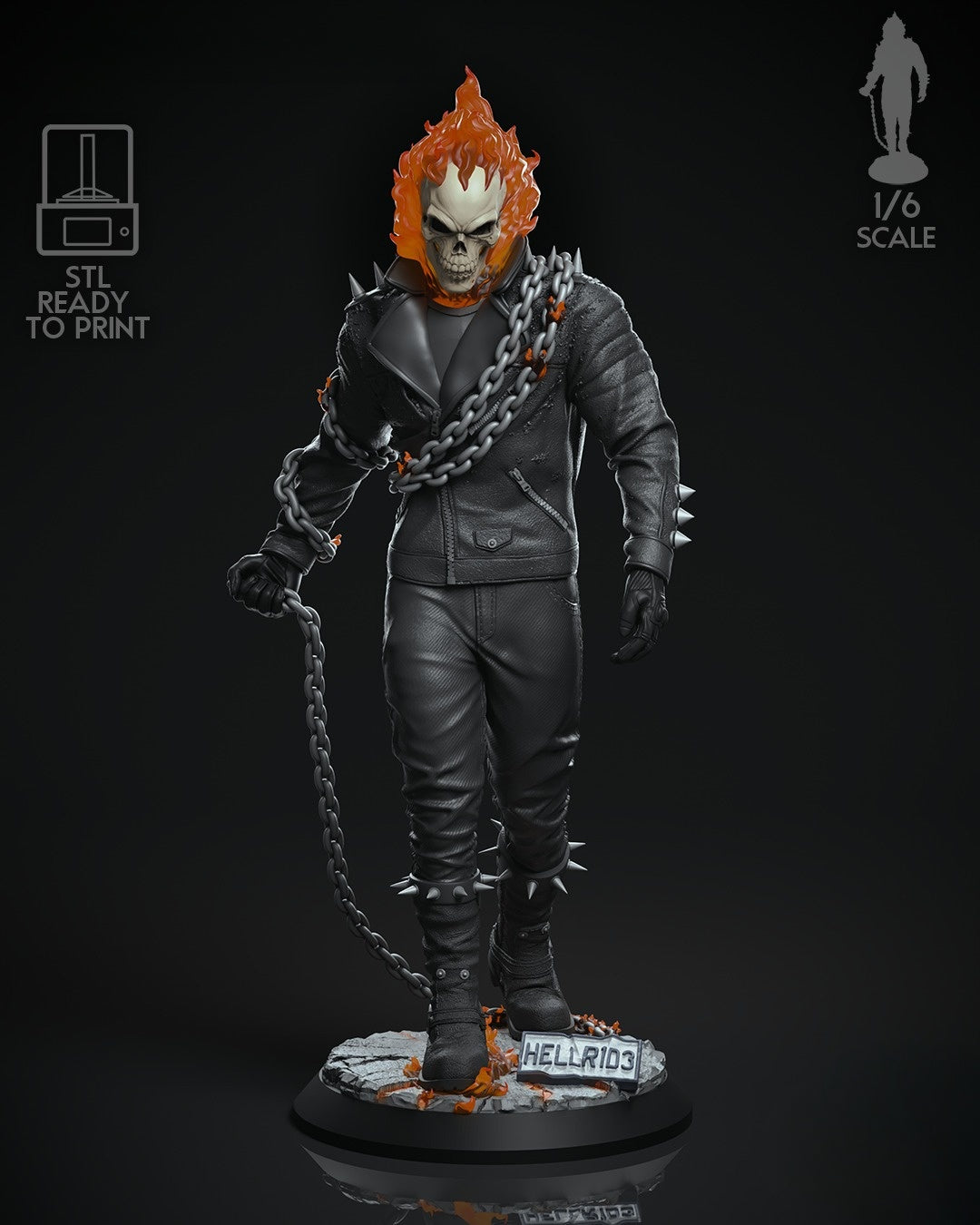 3869 Ghost Rider - Marvel Comics - STL 3D Print Files