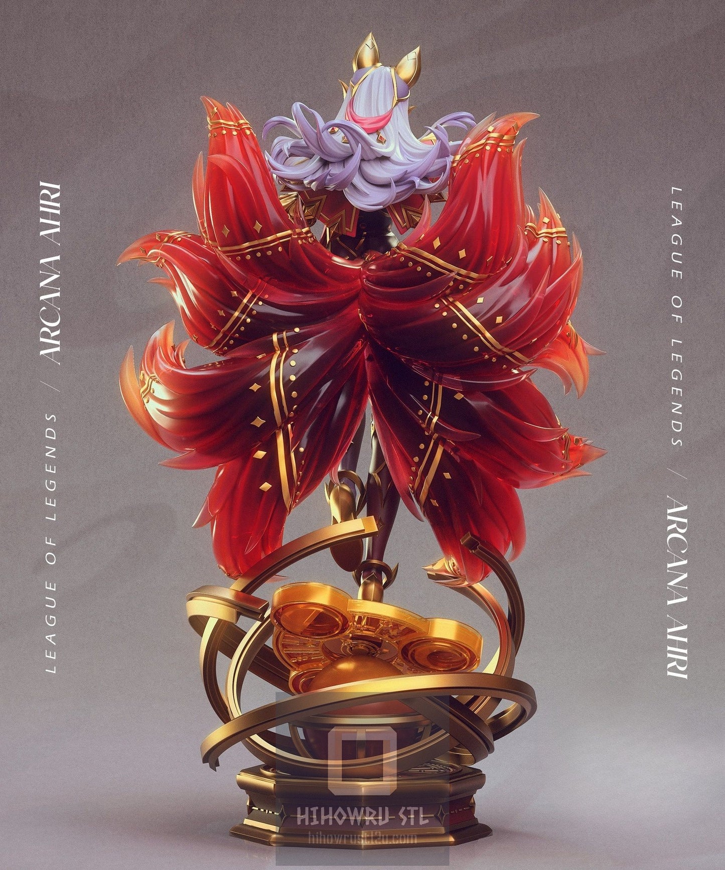 4583 Arcana Ahri - League of Legends - STL 3D Print Files