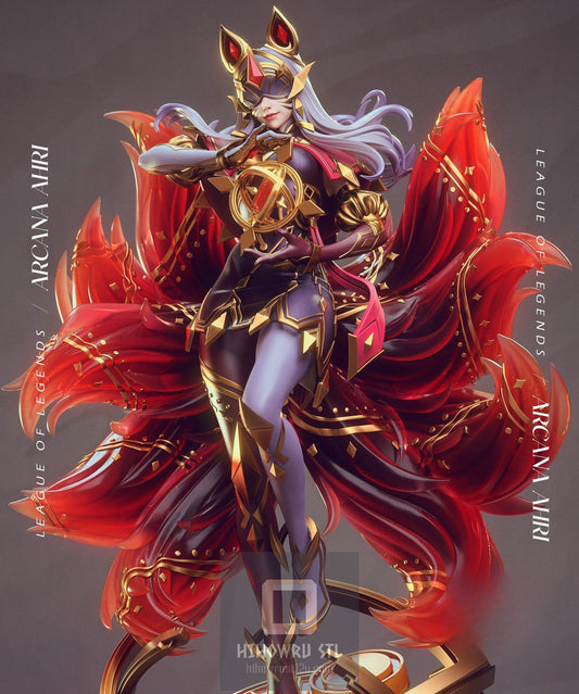 4583 Arcana Ahri - League of Legends - STL 3D Print Files